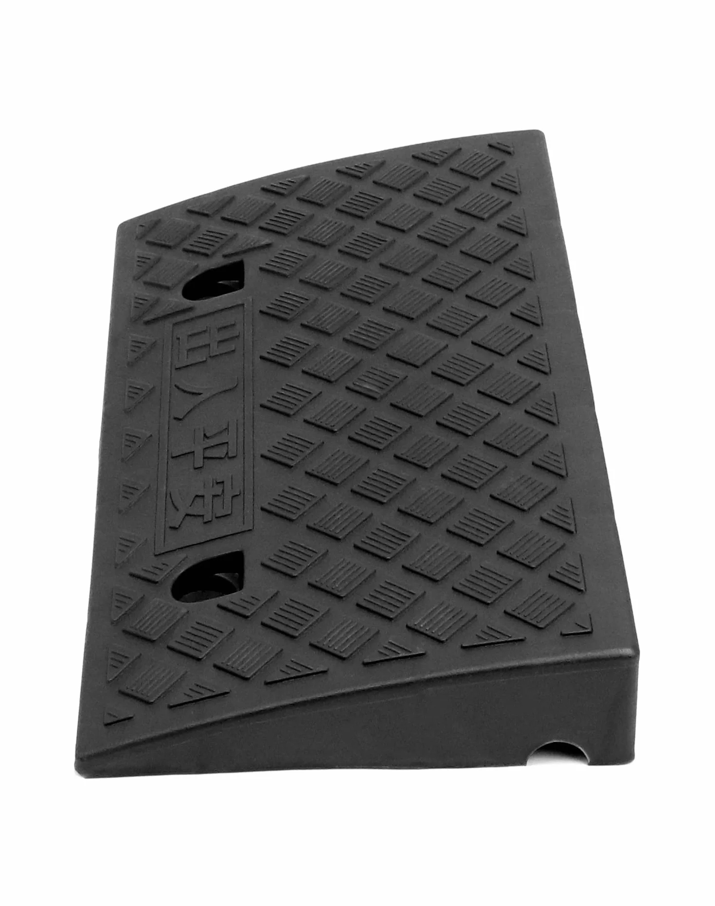 QWORK® 2 Pack Plastikowy Krawężnik Rampa Rampa Samochodowa Wózek inwalidzki Samochód Pojazd Karawana Motocykl 49 X 27 X 7 cm