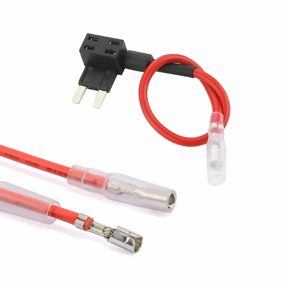 Zestaw Uchwyt Bezpiecznika 12V 24V 16 AWG z Płaskimi Bezpiecznikami i Ściągaczem