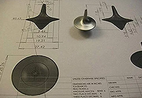 Dokładny bączek totem metalowy bączek spinningowy stop cynku srebro vintage zabawka idealna równowaga między wydajnością a pięknem na prezent