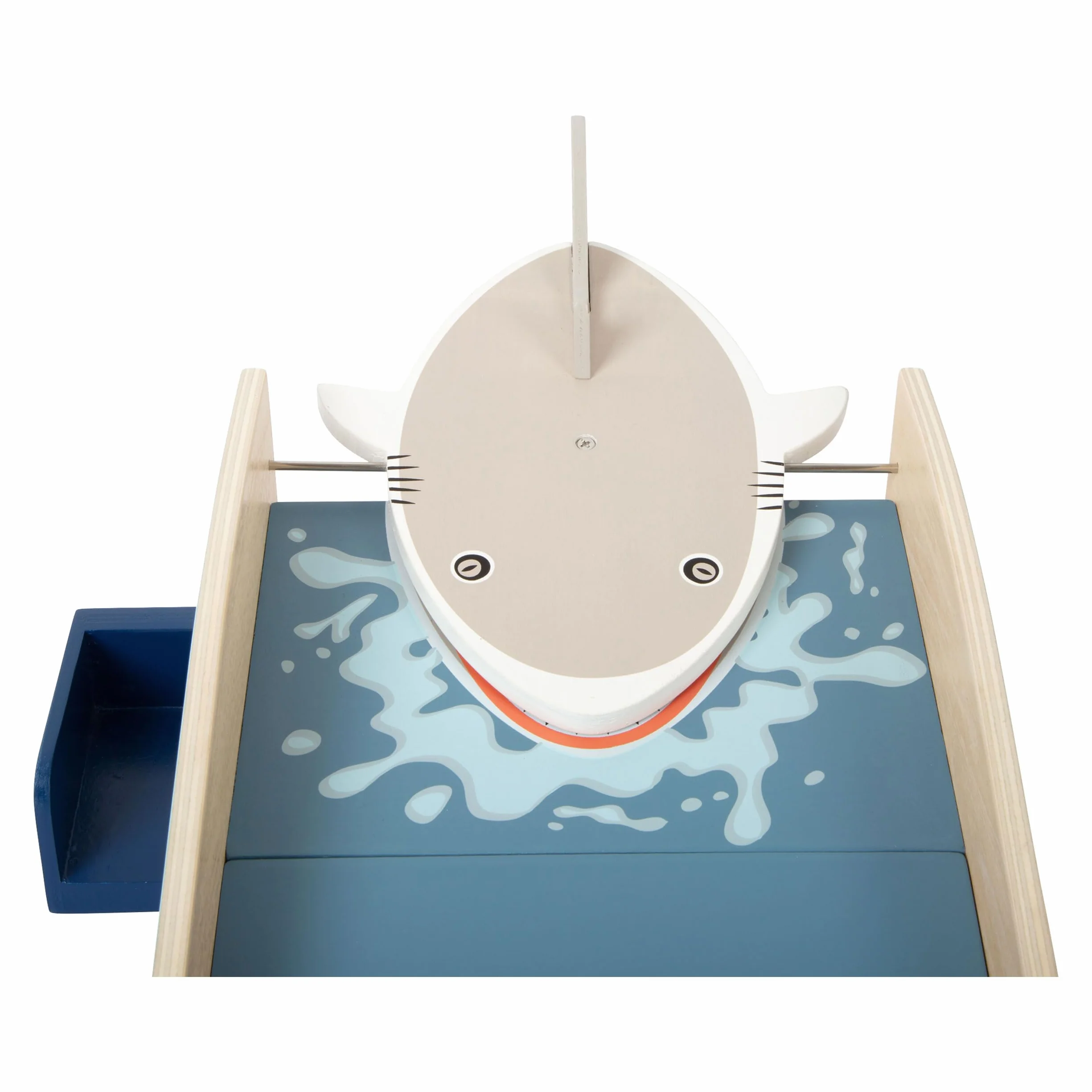 small foot Mini golf "Shark Attack" z drewna, z wbudowanym mechanizmem zatrzaskowym, od 3 lat, 11588