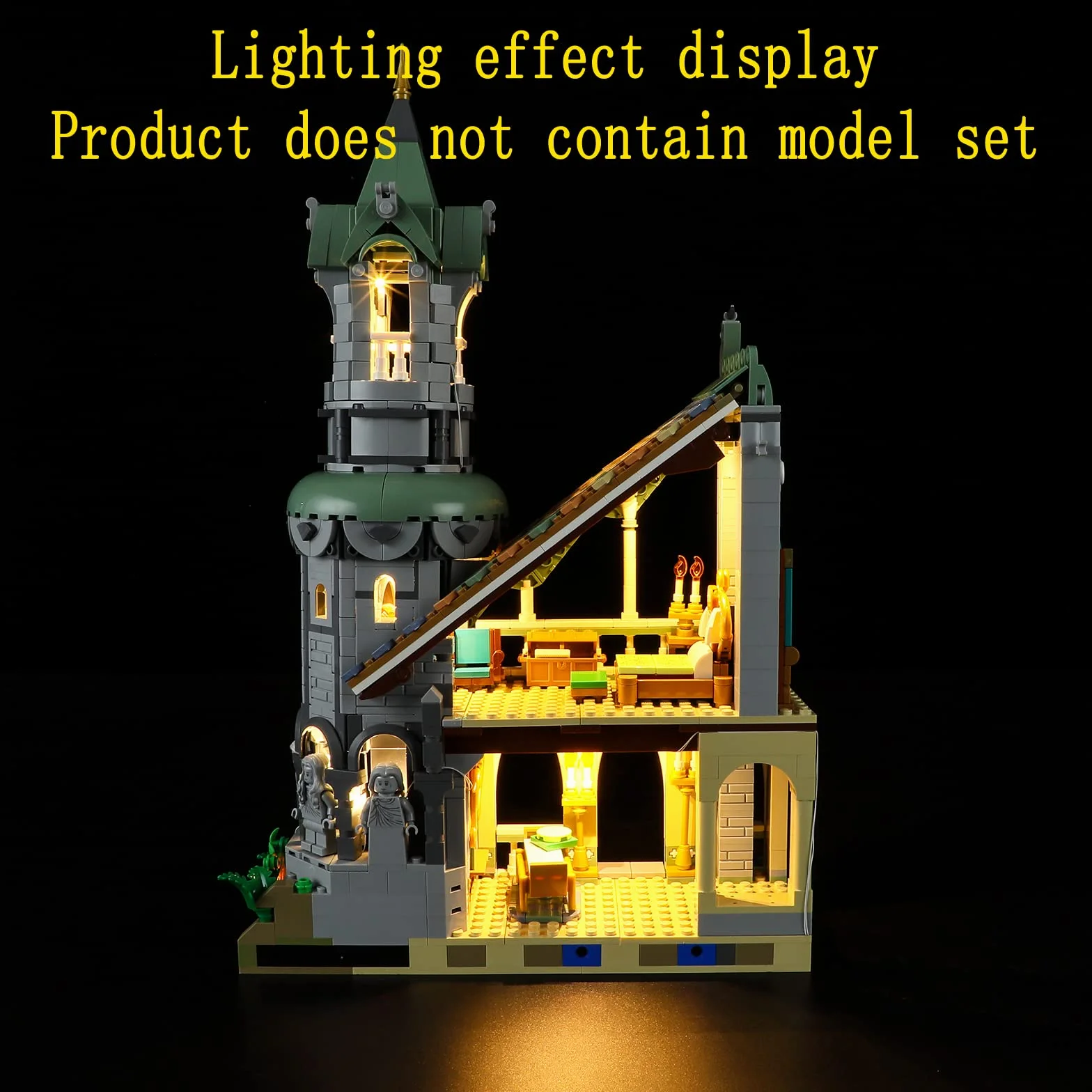 GEAMENT Oświetlenie LED Kompatybilne z LEGO WŁADCA PIERŚCIENI: RIVENDELL™ Icons 10316 Model do Składania Klocków (Zestaw Modeli Niezawarty)