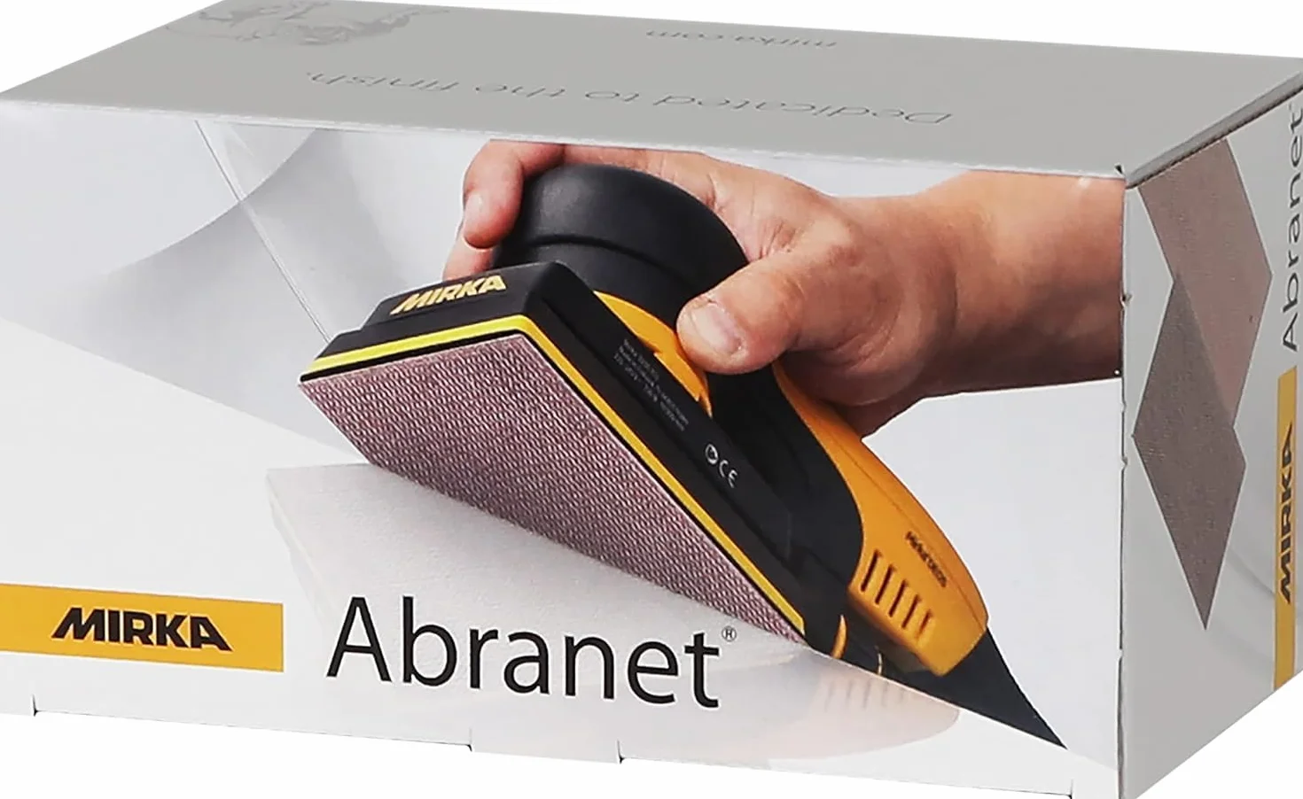 Mirka Abranet siatka ścierna 70x125 mm rzep/ziarnistość P240 / 50 szt/do szlifowania drewna, szpachli, lakieru, tworzyw sztucznych / 5414905025