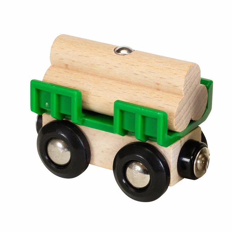 BRIO World - Traktor mit Holz-Anhänger