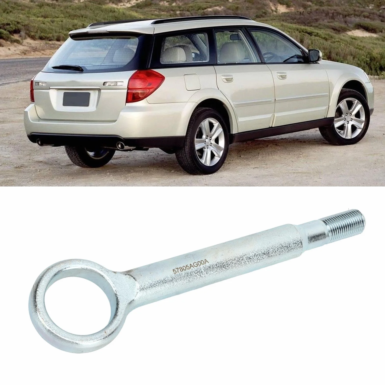 Aramox Hak Holowniczy 57805AG00A, Przedni Zderzak Samochodowy, Śruba na Hak Holowniczy, Zamiennik dla Outback Legacy Impreza