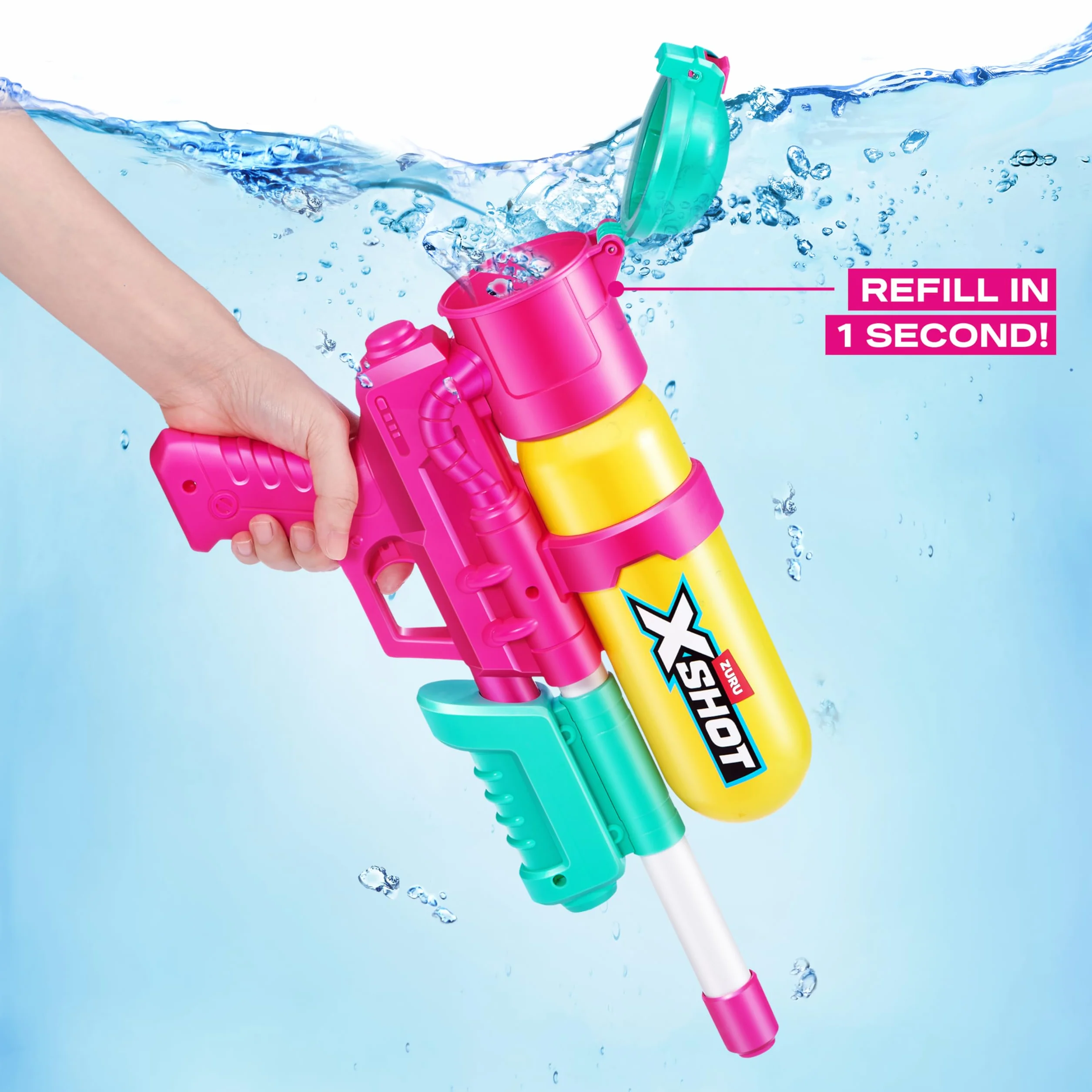 XSHOT Water -FAST FILL-SERIES 1-RETRO BLASTER ŻÓŁTY