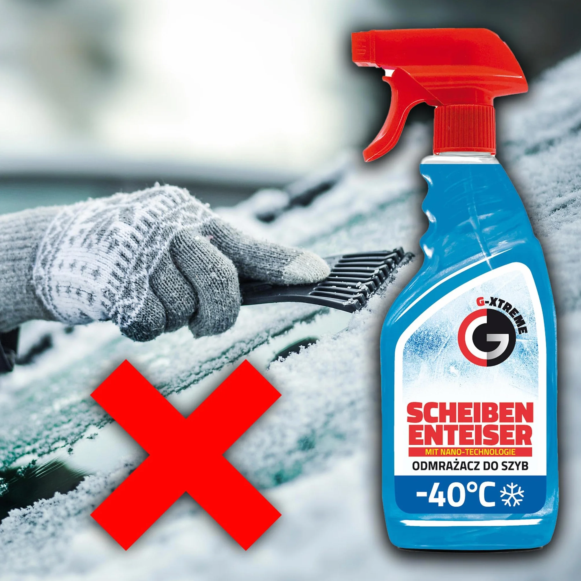 Gamix Odmrażacz do szyb z nanotechnologią spray 500 ml do -40°C