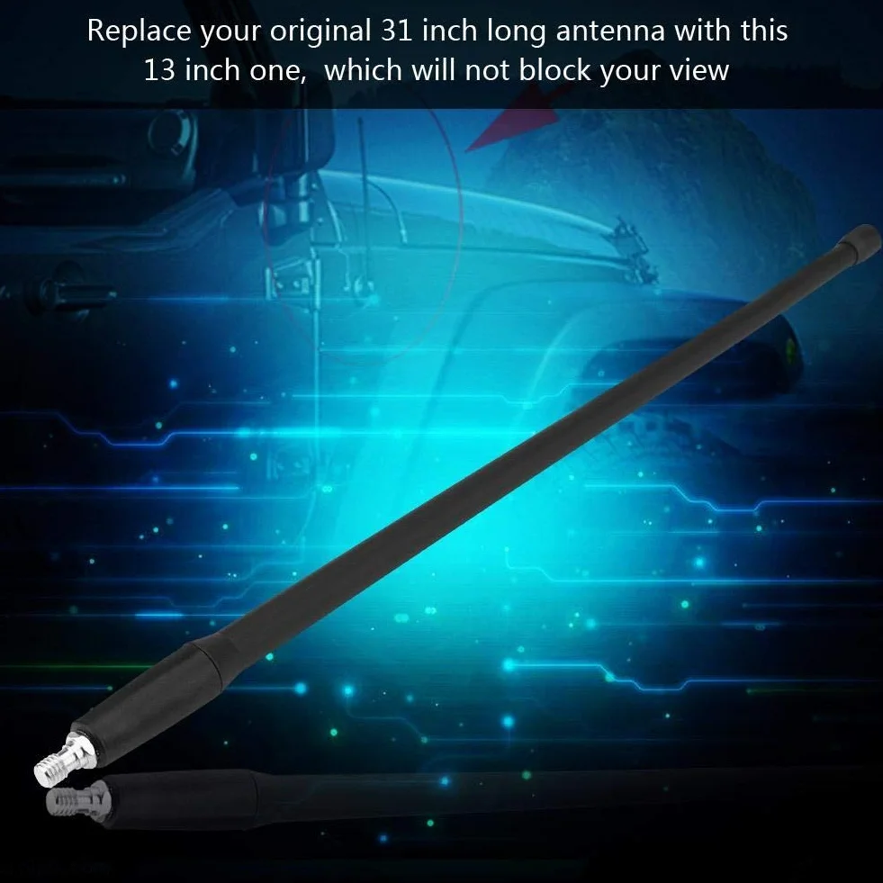 Antena samochodowa Delaman 33.0 cm zamiennik do Jeep Wrangler JK JKU JL 2008-2017