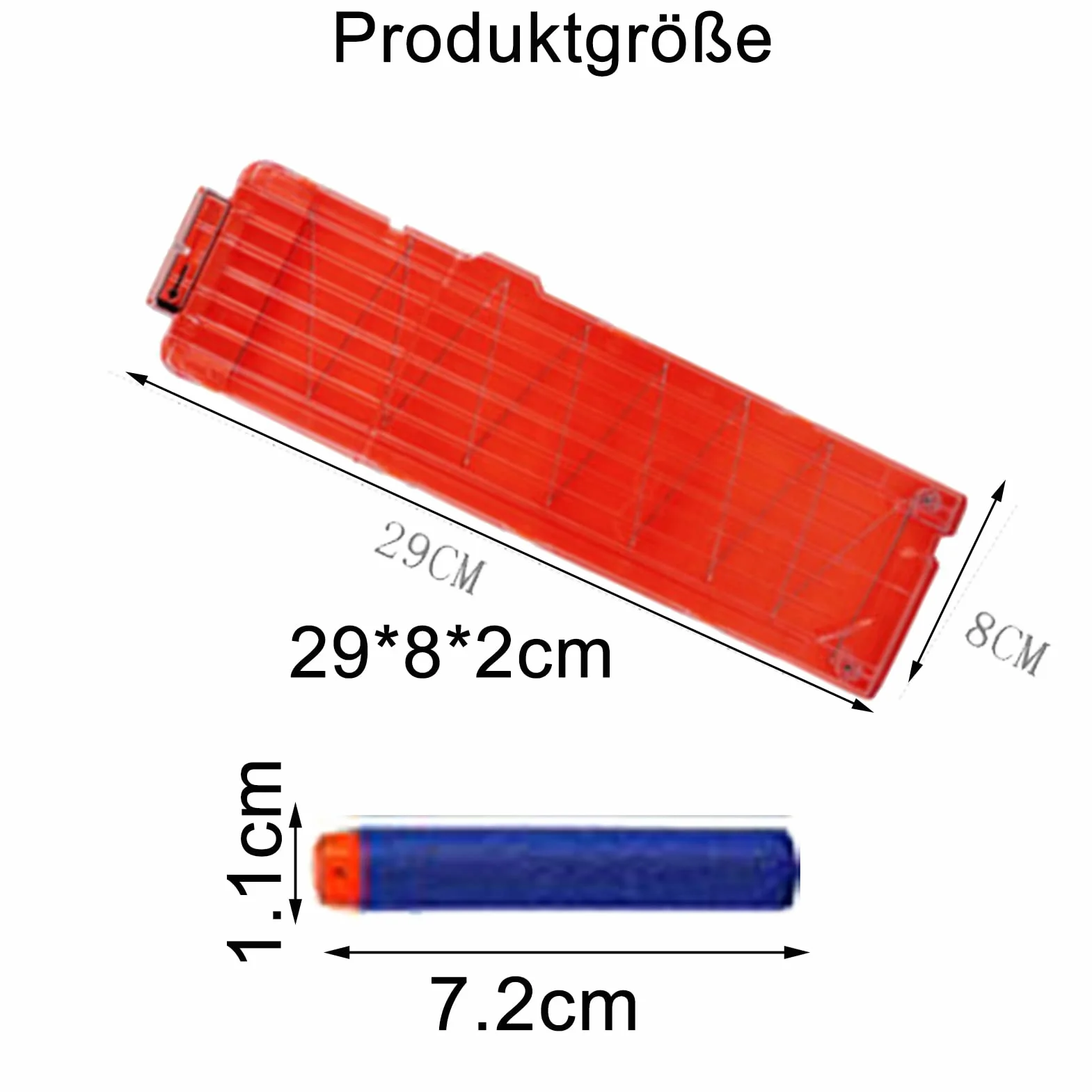 1 szt. Nerf Soft Bullet Gun akcesoria kompatybilne z czasopismami z klipsem, 18 sztuk, szybkozłączka, 60 szt., 7,2 cm, Eva Elite, pusta głowa, zabawka
