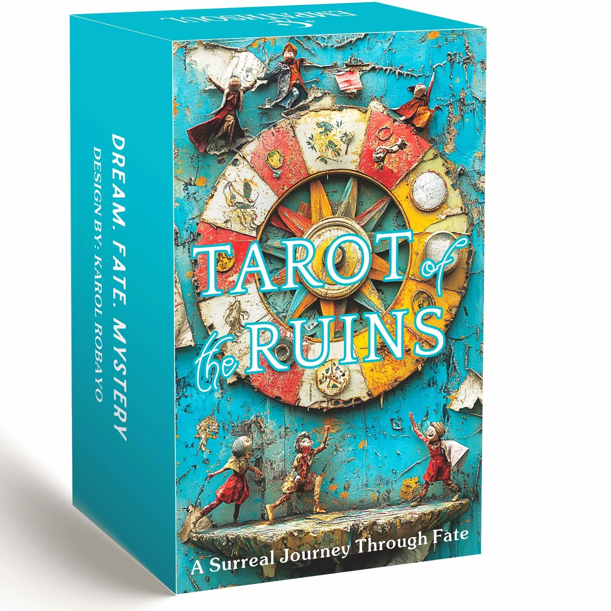 Tarot Ruin, 78 surrealistycznych kart tarota z archeiczna rzeźbą, IntuitionTarot dla początkujących i doświadczonych czytelników, unikalne karty tarota z przewodnikiem