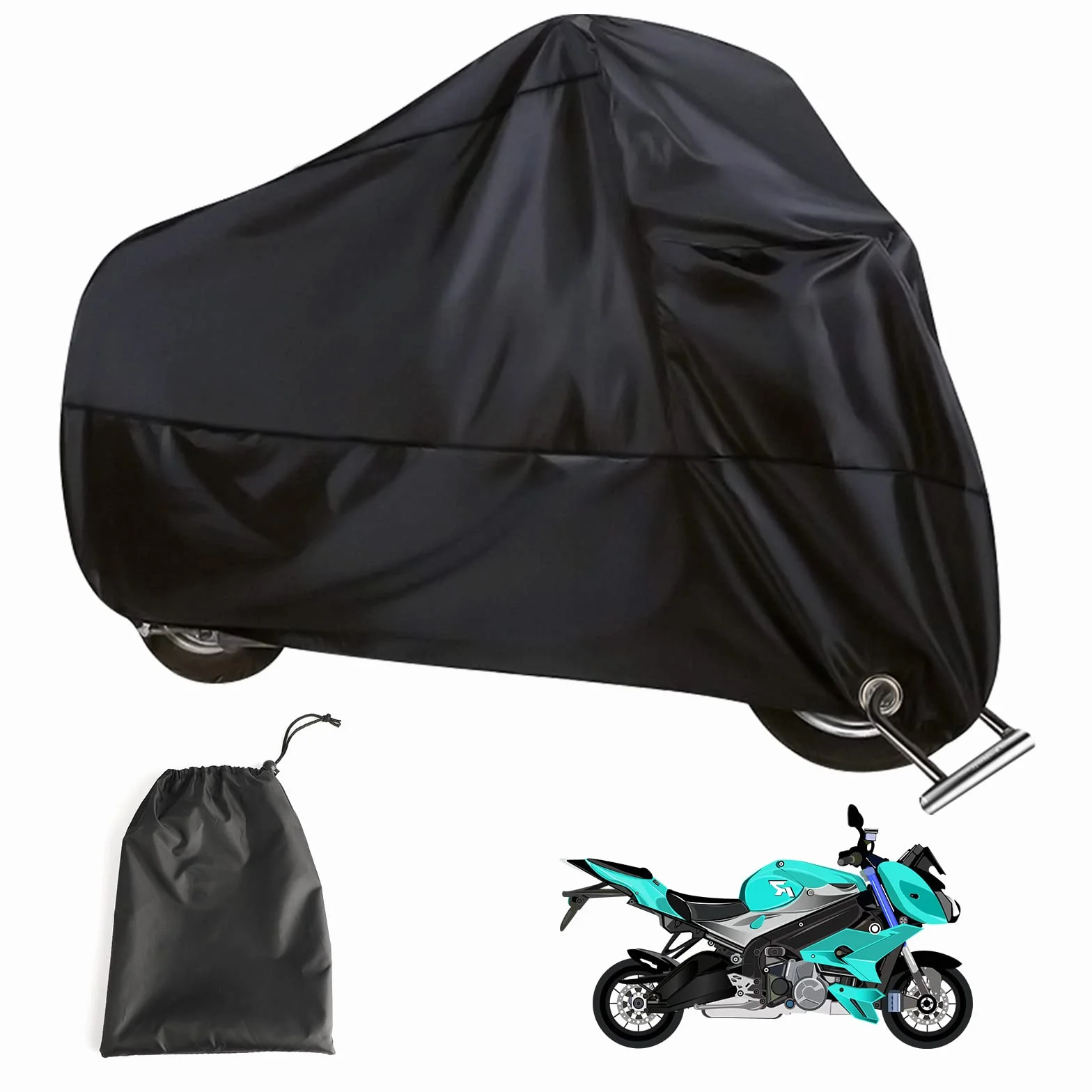 Plandeka ochronna na motocykl 245 x 105 x 125 cm