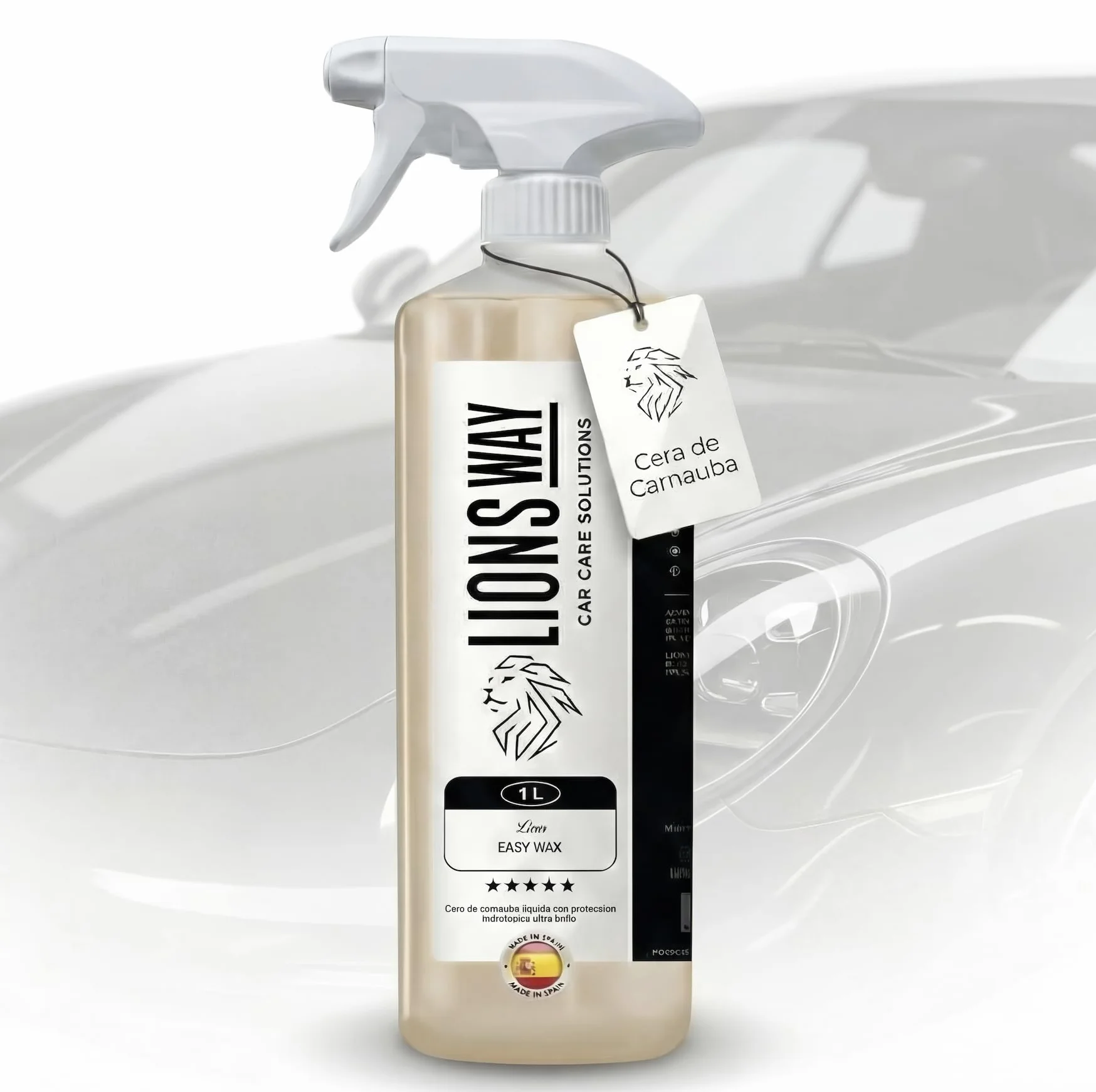 100% czysty wosk samochodowy Carnauba z powłoką ceramiczną i hydrofobową (samochodową i motocyklową), bez silikonu, wosk samochodowy o wysokim połysku z wysokiej jakości tkaniną. Zewnętrzny lakier