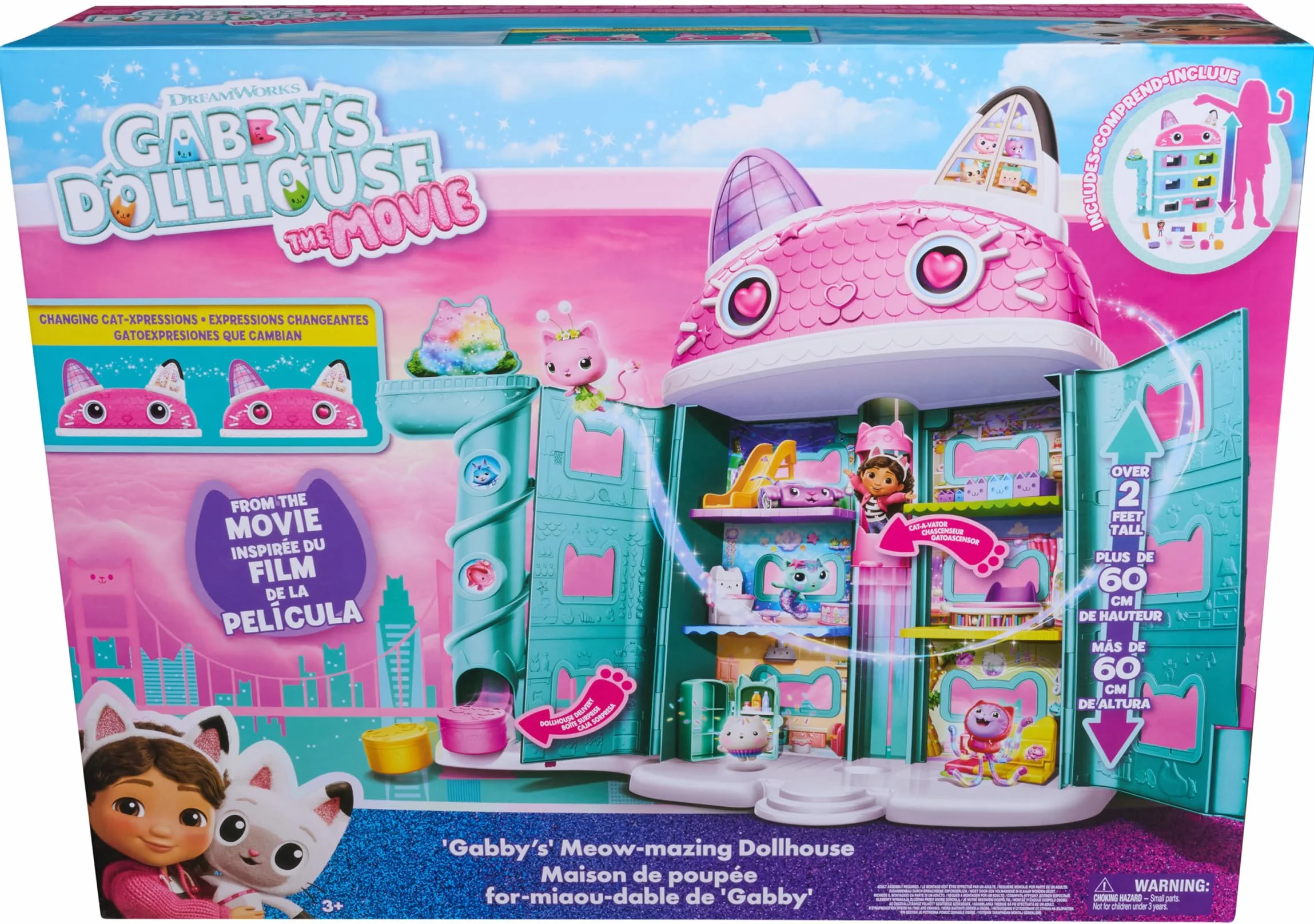 Gabby's Dollhouse Mvie Dollhse NonFture I Playset 6074334 wielokolorowy