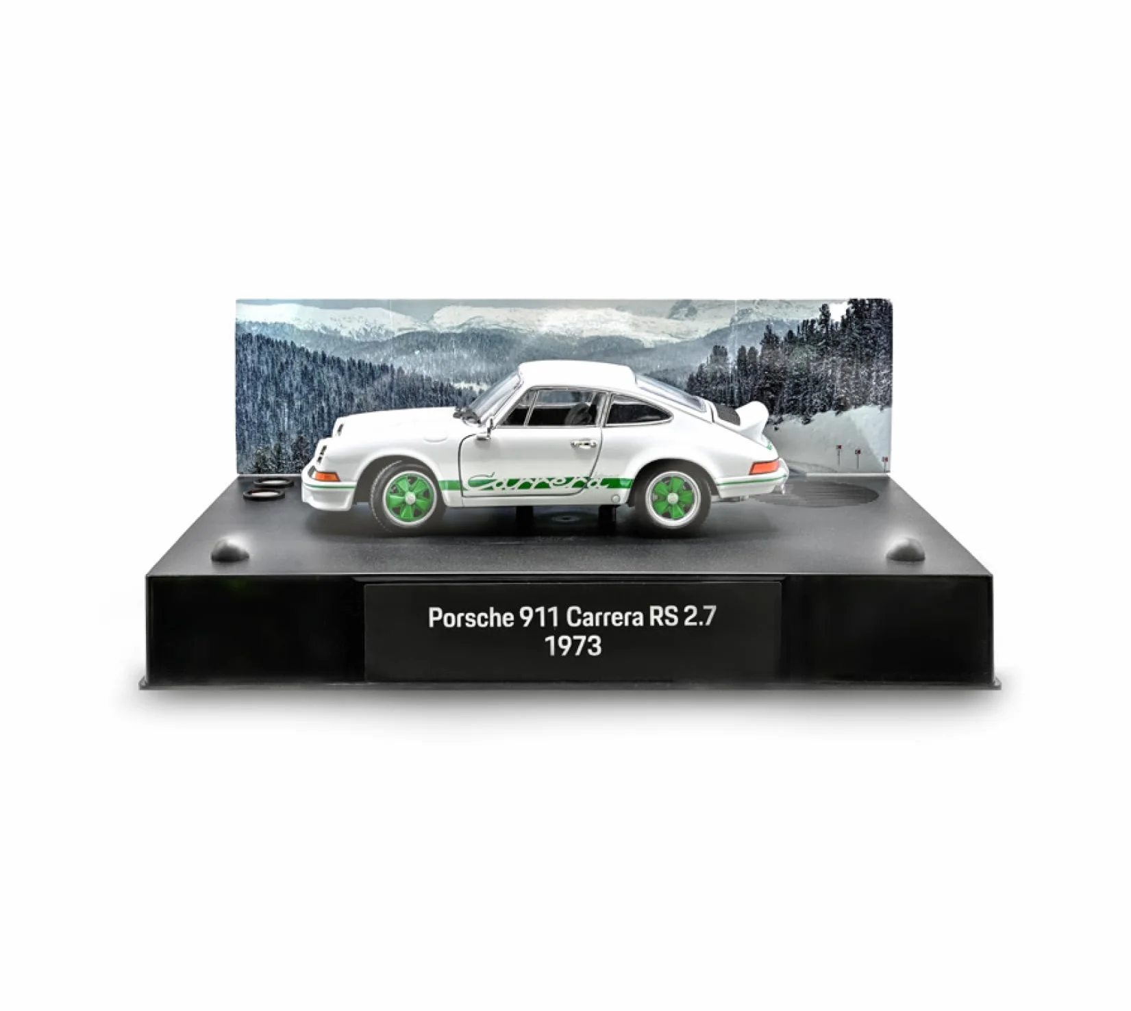 FRANZIS 67217 - Porsche Carrera RS - Build your Legend - a true-to-life model kit of 1:24 scale, a powerful sound base and LED showroom lights included and a comprehensive accompanying book