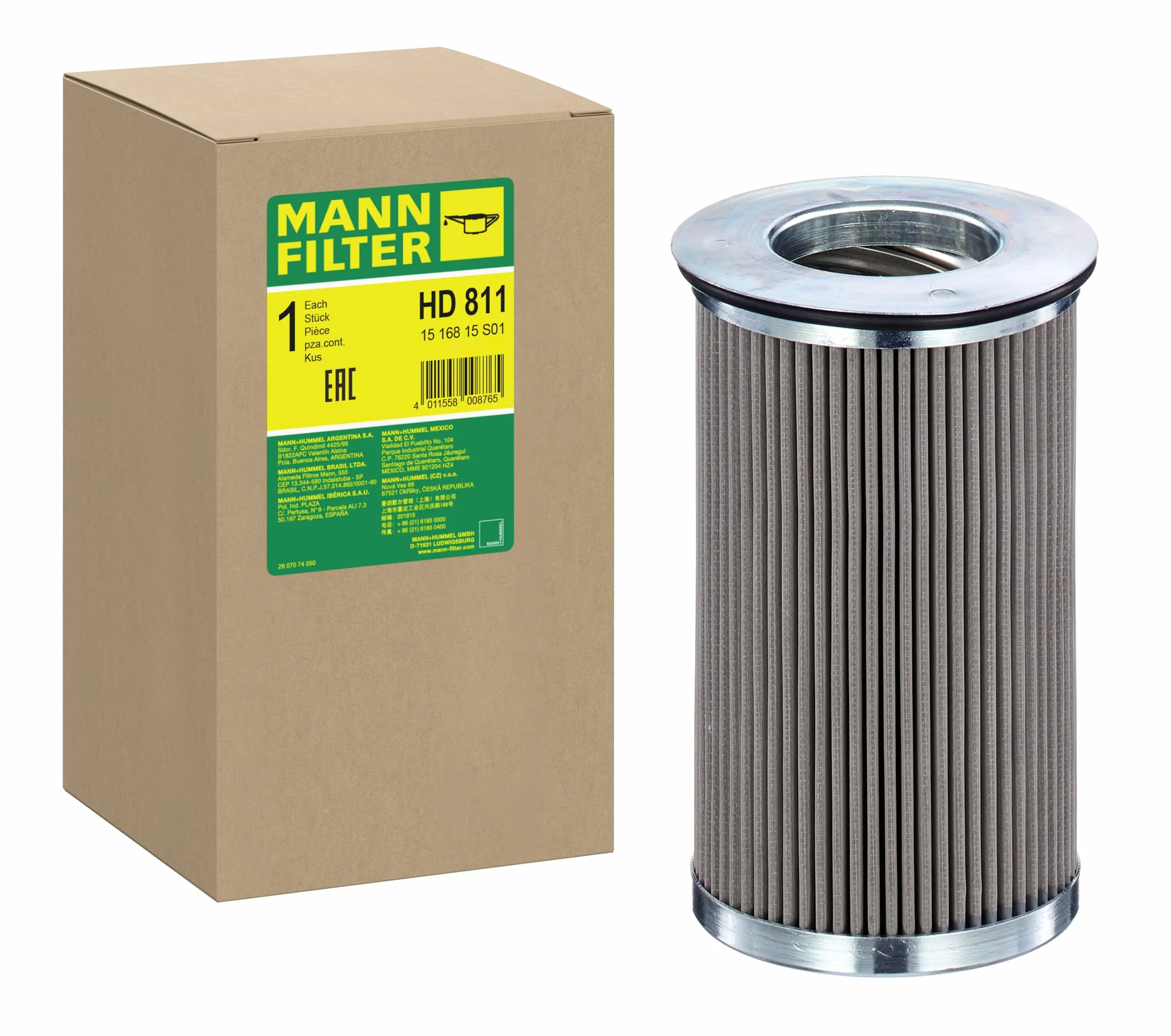 MANN-FILTER HD 811 Hydraulika - MASZYNY BUDOWLANE