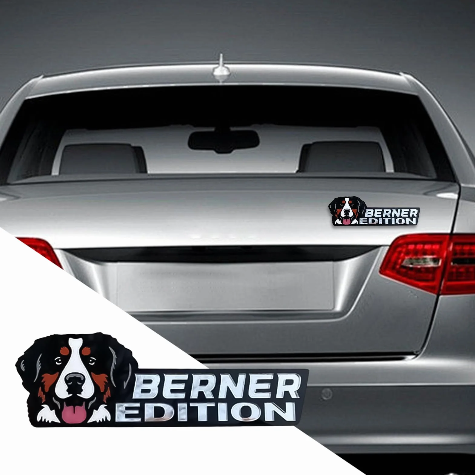 Dog Car Stickers Dog Car Stickers E s Auto Emblematy E s stylowe auto auto auto śmieszne akrylowe naklejki na aut