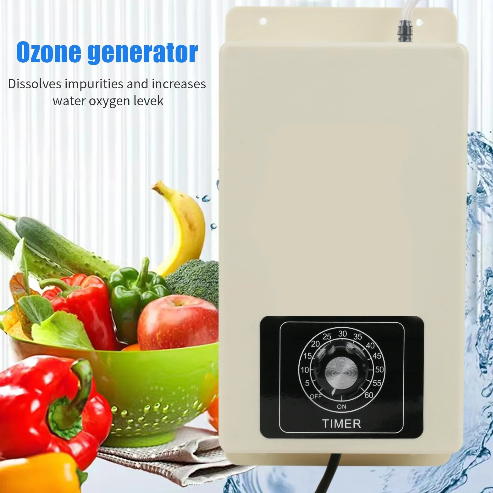 Samochodowy generator ozonu 20000 mg/h, ozonator do wody i powietrza, oczyszczacz powietrza O3