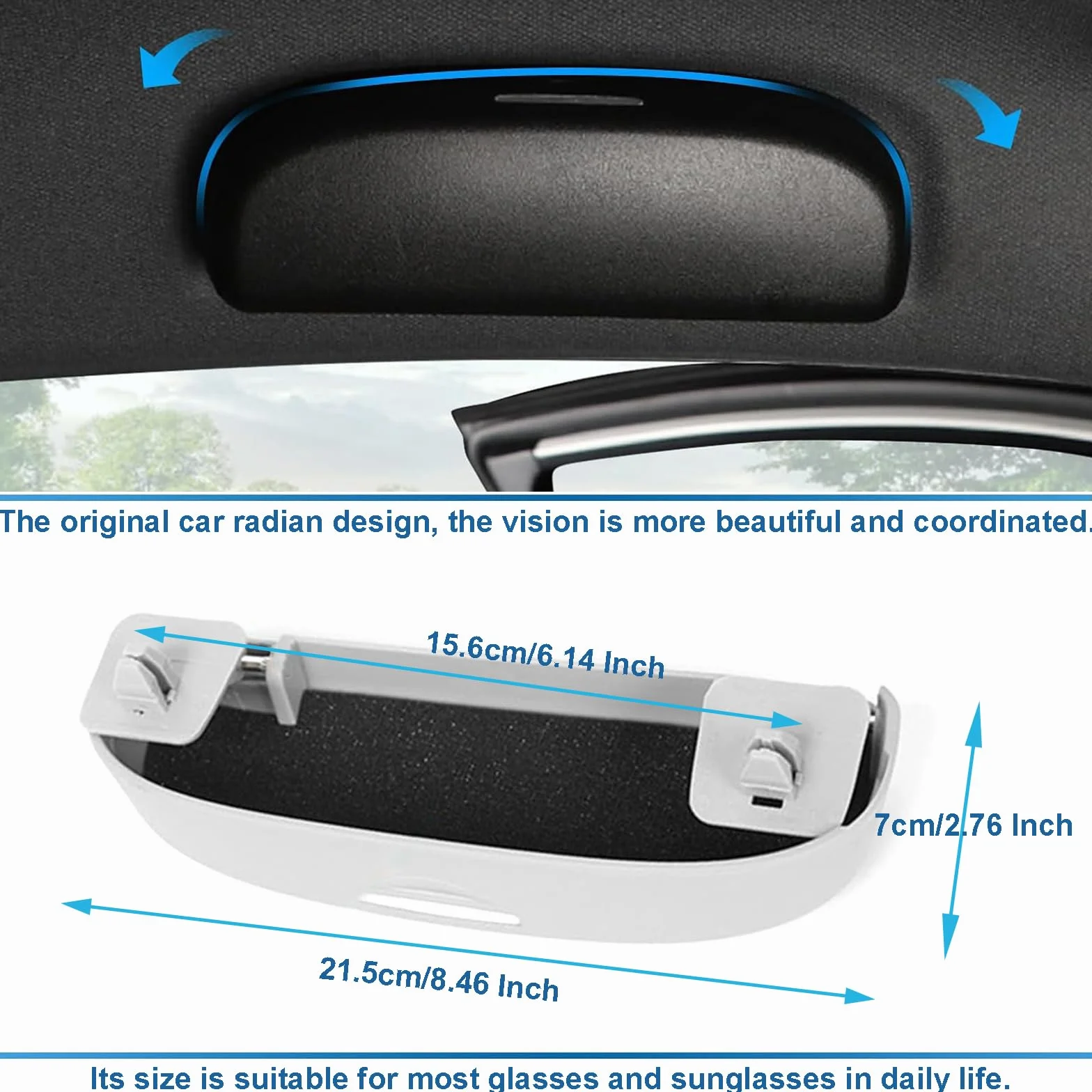 Samochodowe etui na okulary kompatybilne z Seat Leon MK4 Cupra Formentor 2020-2024, uchwyt na okulary przeciwsłoneczne, pudełko do przechowywania okularów, akcesoria Seat Leon, etui na okulary