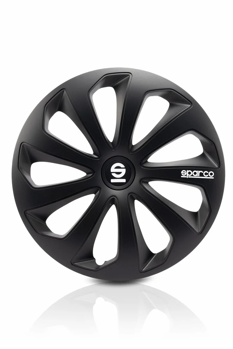 Sparco Zestaw 4 Osłon Kół 15"” Sicila SPC1570BK Czarna Osłona Kół Samochodowych