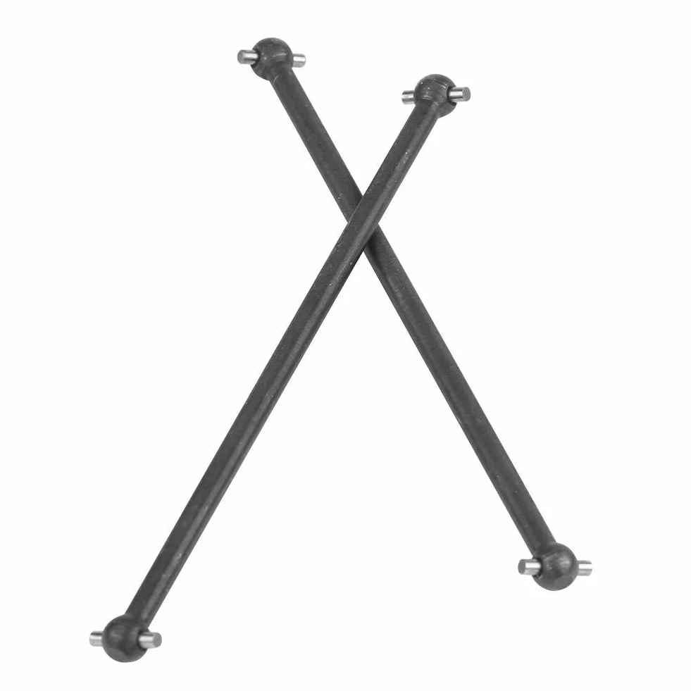 Dilwe RC wały napędowe samochodowe, 2 sztuki, 101 mm, metalowe wały napędowe do FS 53633/51805/51806 1/10 akcesoria RC (czarne)