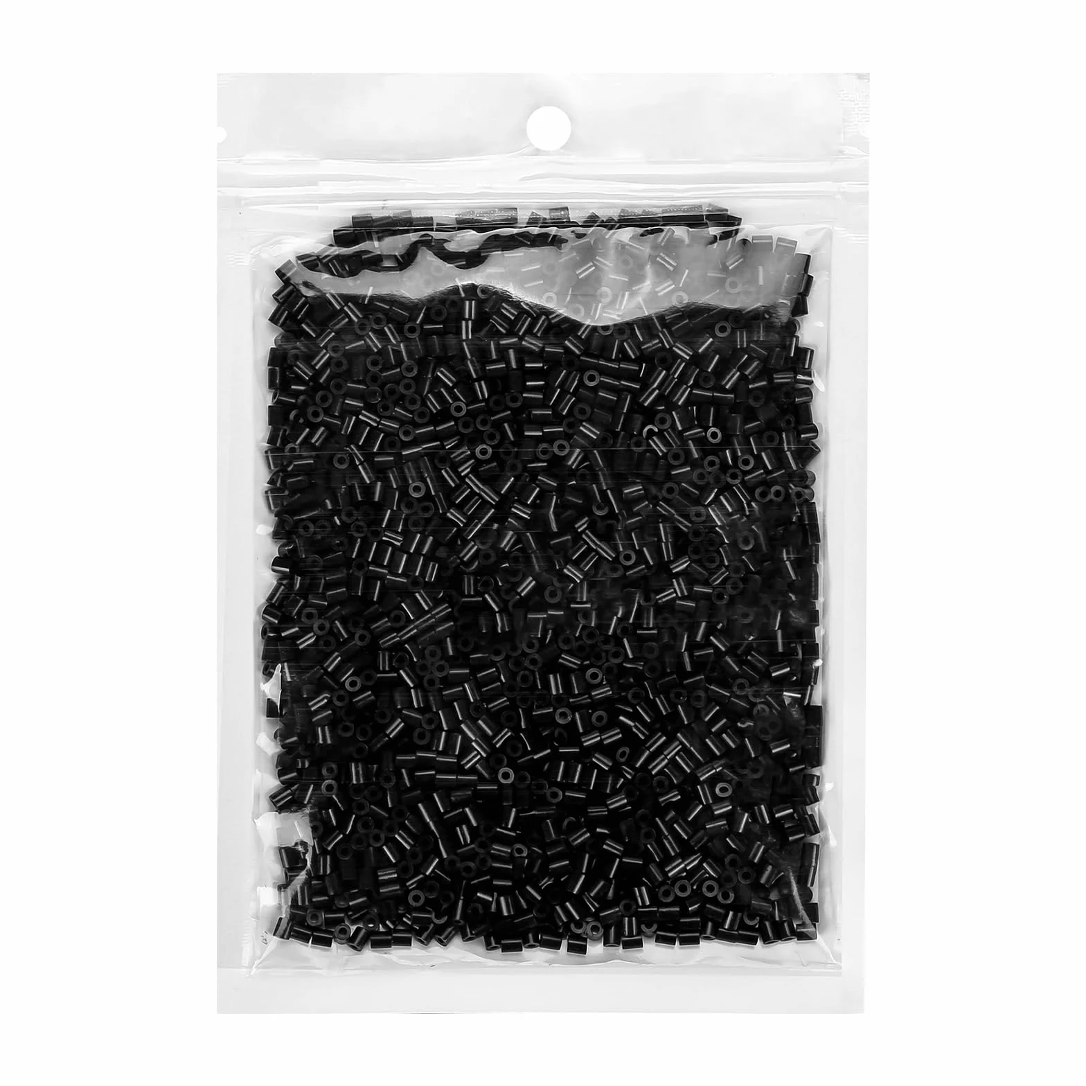 LIHAO 2000 szt. Mini 2,6 mm koraliki do prasowania, kreatywne hobby dla dzieci - czarne