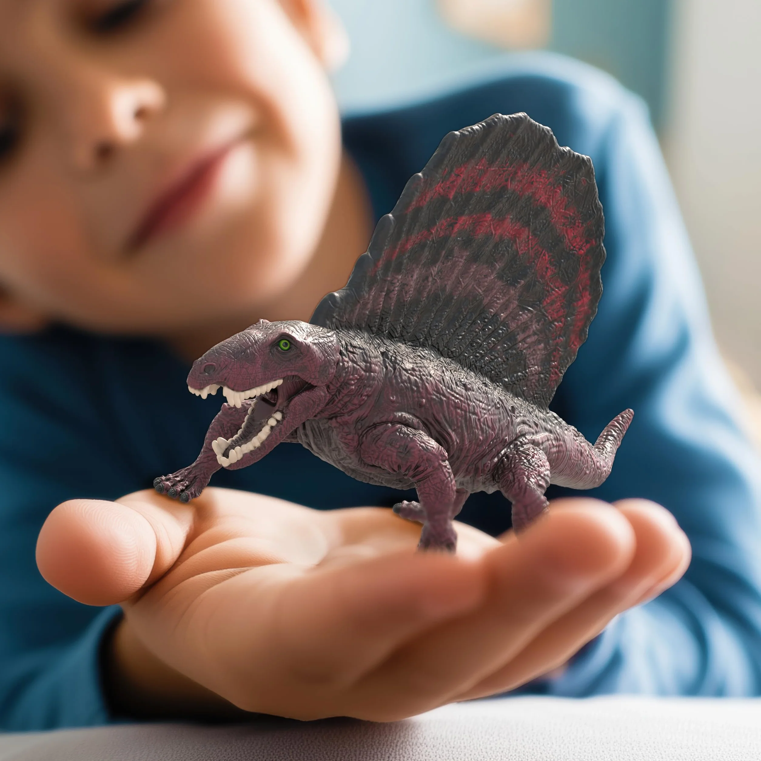schleich DINOSAURS | Dimetrodon 15052 | Dino z ruchomą szczęką | Kolekcjonerskie zabawki dinozaurów | Prezent dla dziewczynek i chłopców | Zabawki dinozaurów od 3 lat | 18 x 10 x 7 cm