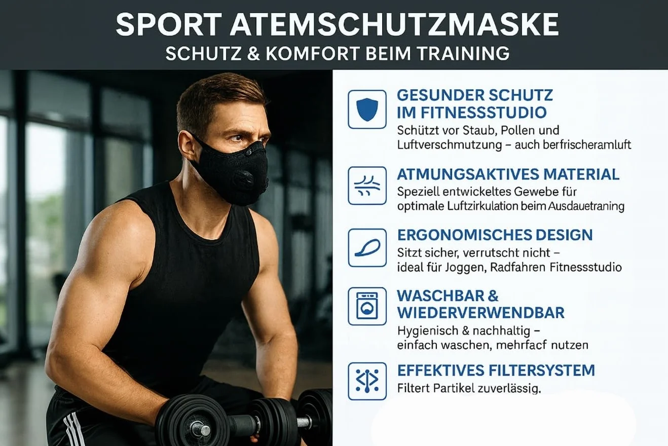 Relief Care maska sportowa, przeciwpyłowa z filtrem z węglem aktywnym, do jazdy na motocyklu i rowerze, przeciw alergii na pyłki, nadaje się do prania