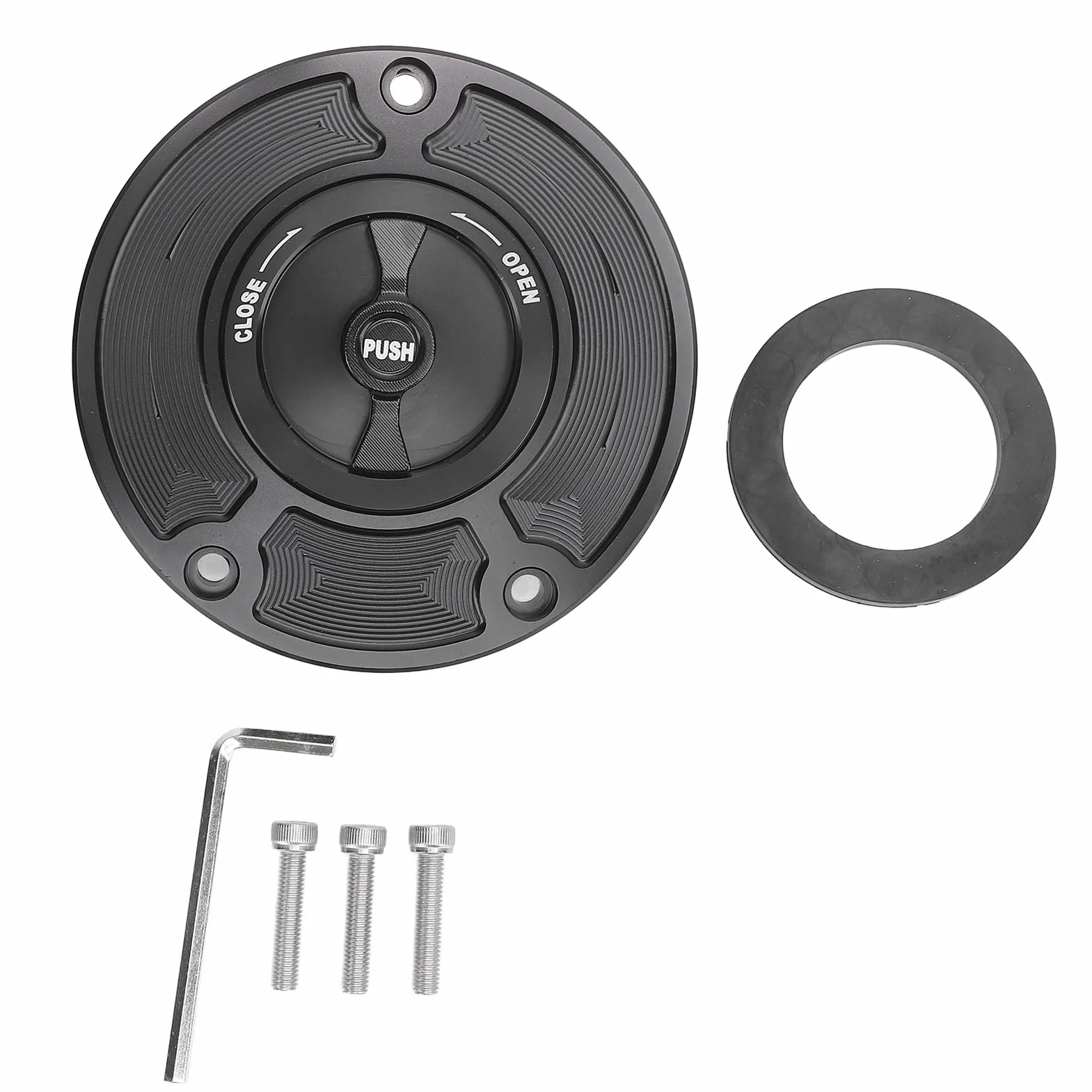 Bediffer Pokrywa Zbiornika Paliwa Motocykla ze Stopu Aluminium dla 400R 650R ER-6F ER-6N VN 650 Vulcan S