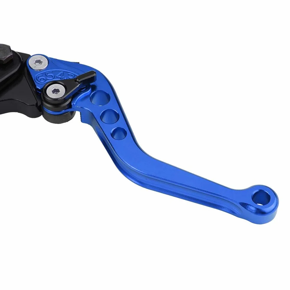 Uniwersalne dźwignie hamulca i sprzęgła motocykla 7/8" (22mm) niebieskie