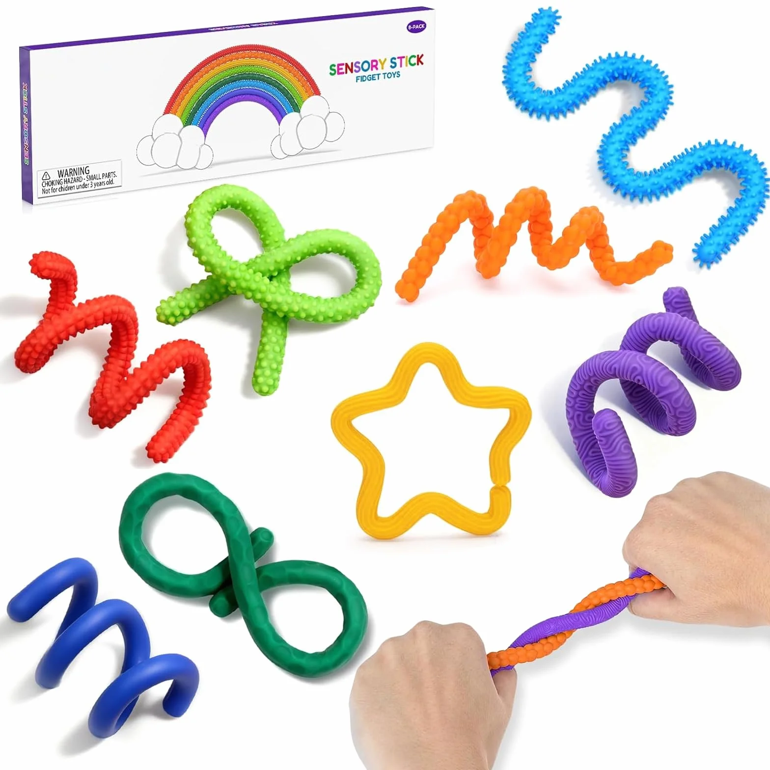 Zabawki sensoryczne Fidget Toys – kolorowe, ciche, teksturowane, silikonowe. Zabawki sensoryczne łagodzące ADHD, autyzm i lęk, idealne do podróży