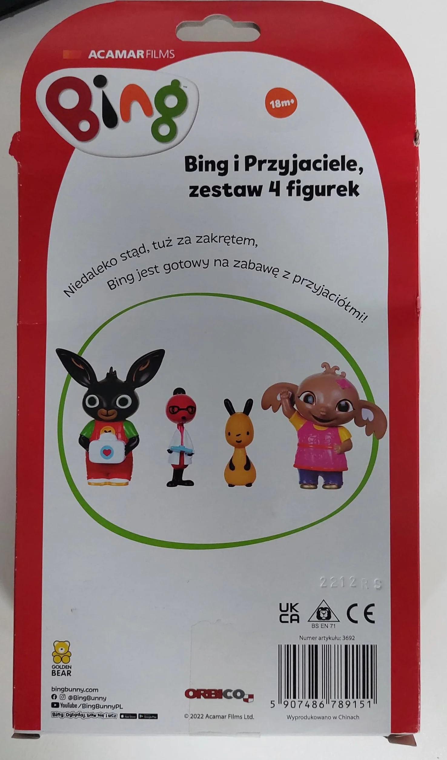 Bing Molly Sula Flop 4pak, Figurka 3692