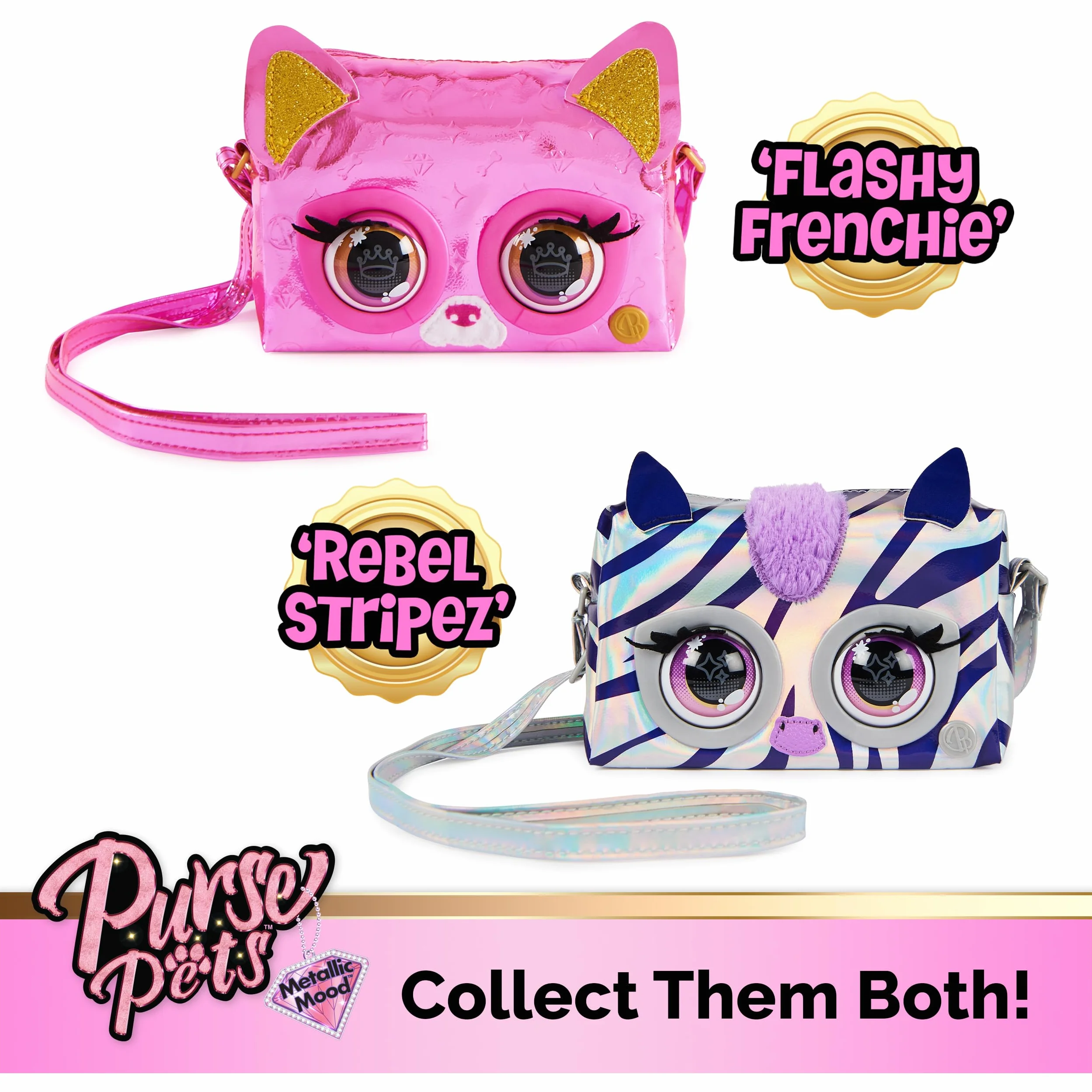 Spin Master Purse Pets: Metallic Magic Zebra - Rebel Stripez (6066464)