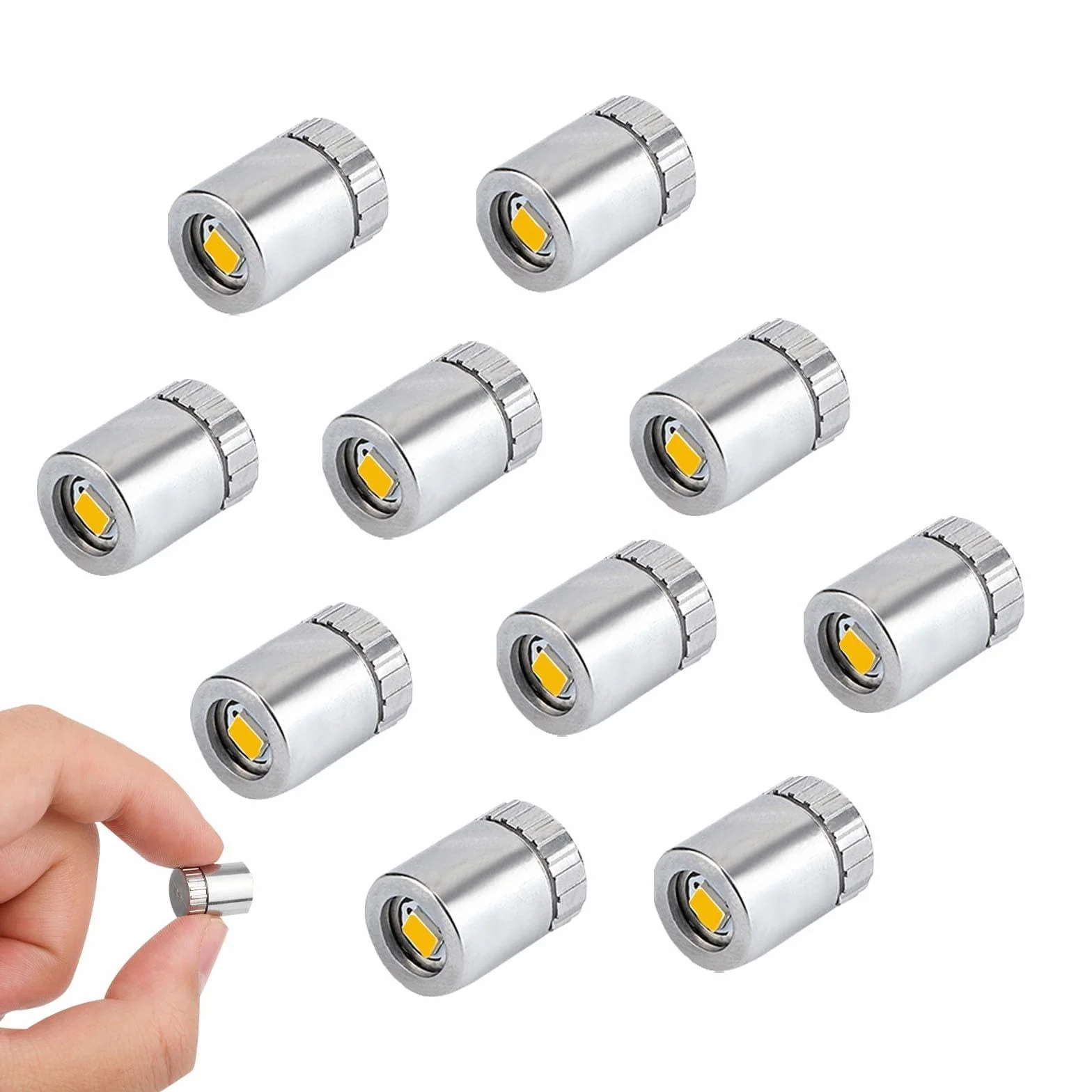 20szt Mini Lampki Led, Tiny Lights Baterie Zasilane do DIY Craft Miniaturowa Lampa Elektryczna do Domku dla Lalek do Dekoracji Papierowych Latarni Akcesoria (Ciepłe Białe Światło)