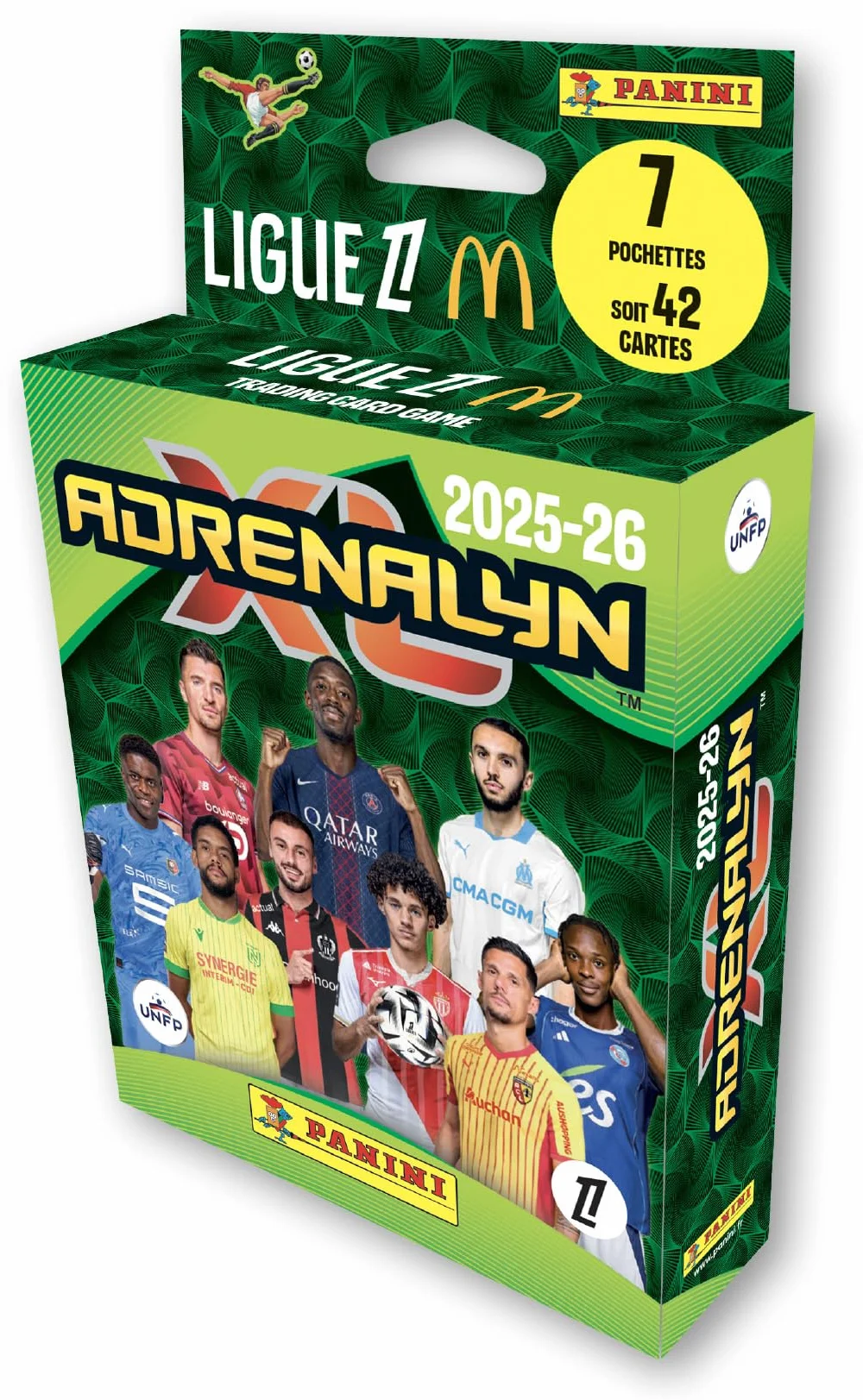 Panini ADRENALYN League 1 McDonald's 2025-2026 karty handlowe blister 7 kieszeni