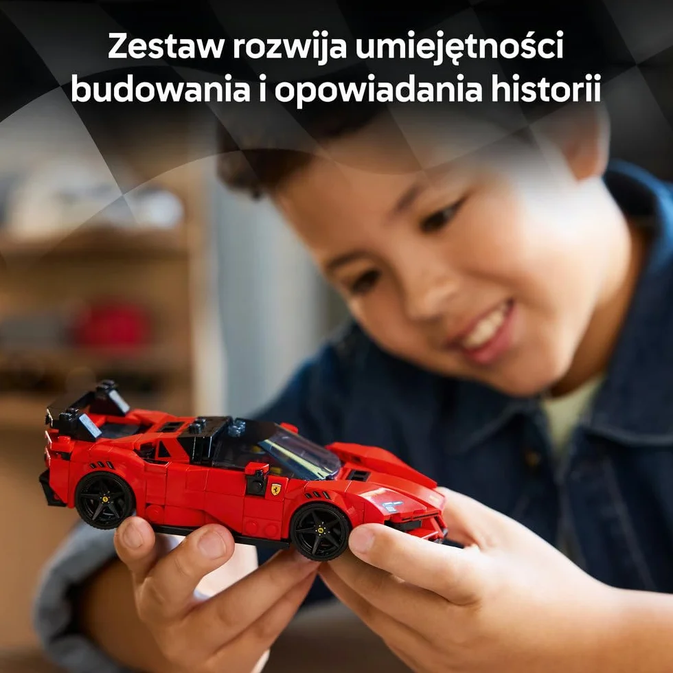 LEGO Speed Champions Samochód sportowy Ferrari SF90 XX Stradale, zabawka konstrukcyjna dla dzieci w wieku od 9 lat, pomysł na prezent dla chłopców, dziewczynek i miłośników samochodów 77254