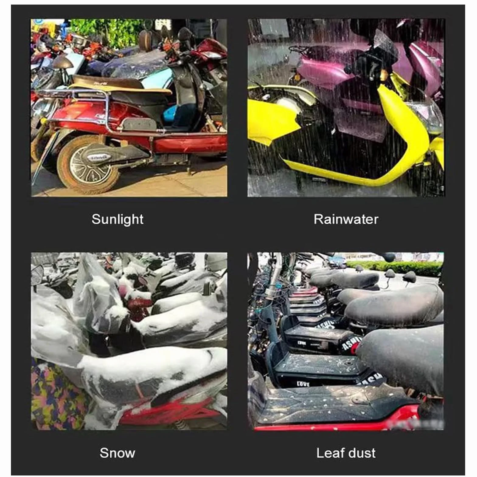 Plandeka na motocykl UV odporna 1,9 m okrągła