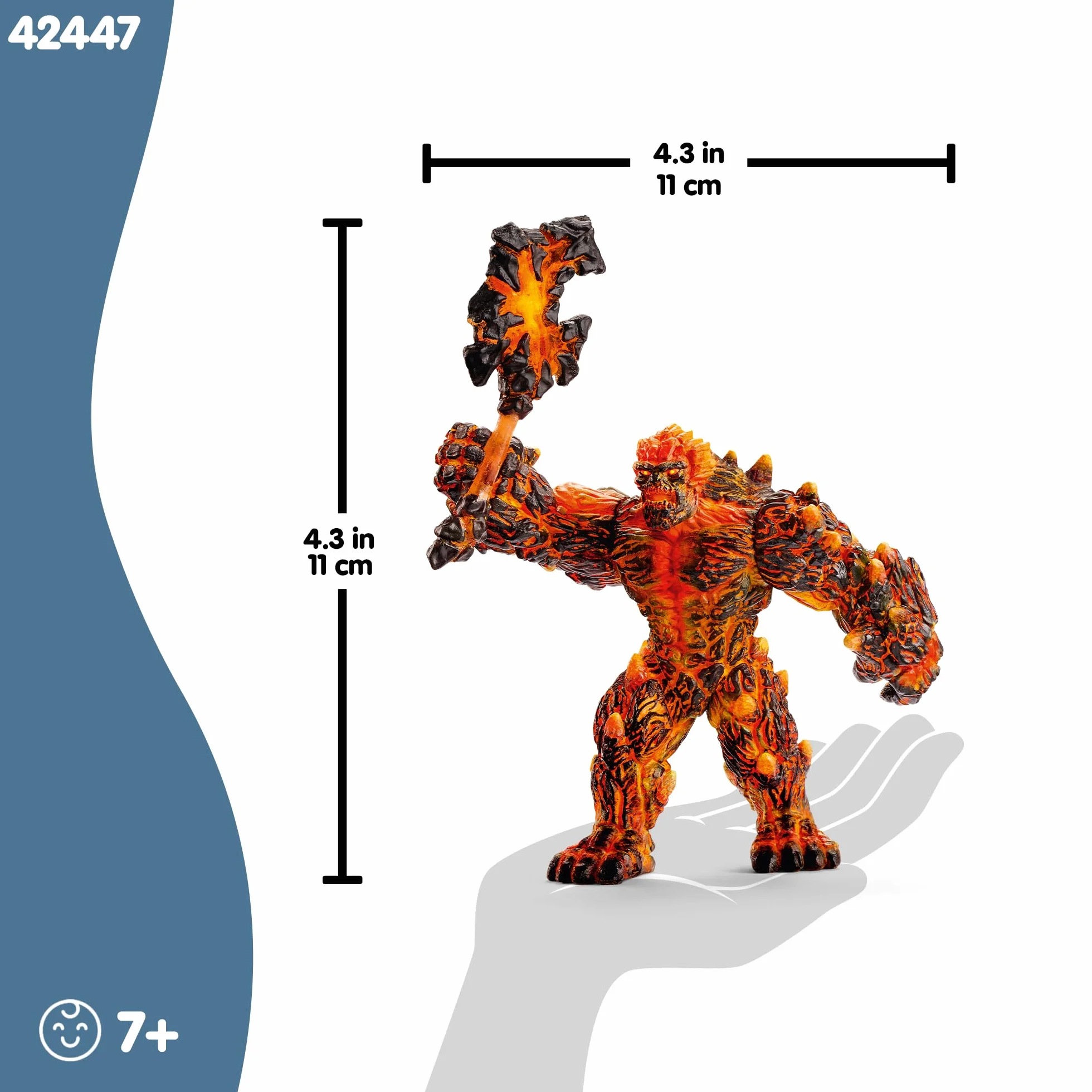 Schleich - Lava Golem z bronią - 42447 - Asortyment Eldrador