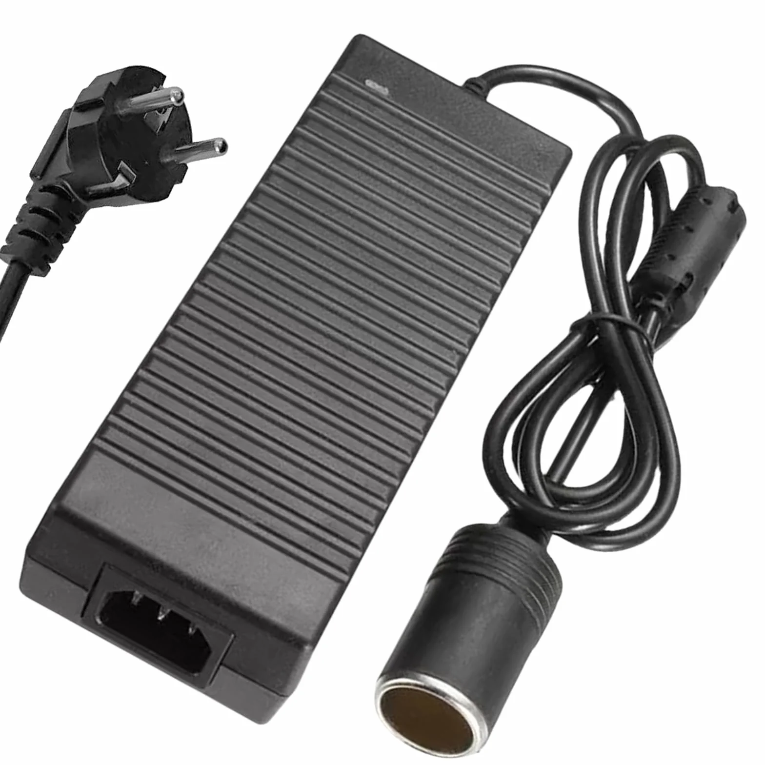 Przetwornica napięcia 220 V na 12 V 180 W 15 A adapter sieciowy do samochodu z wbudowanym wentylatorem