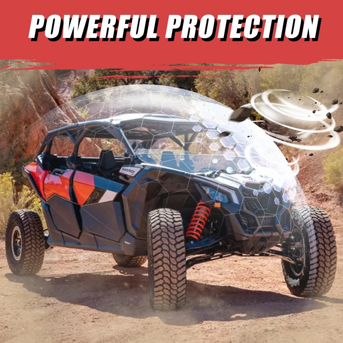 Półprzednia szyba PMMA pasuje do Can-Am Maverick X3 XRS XDS Turbo R Max 2017-2025