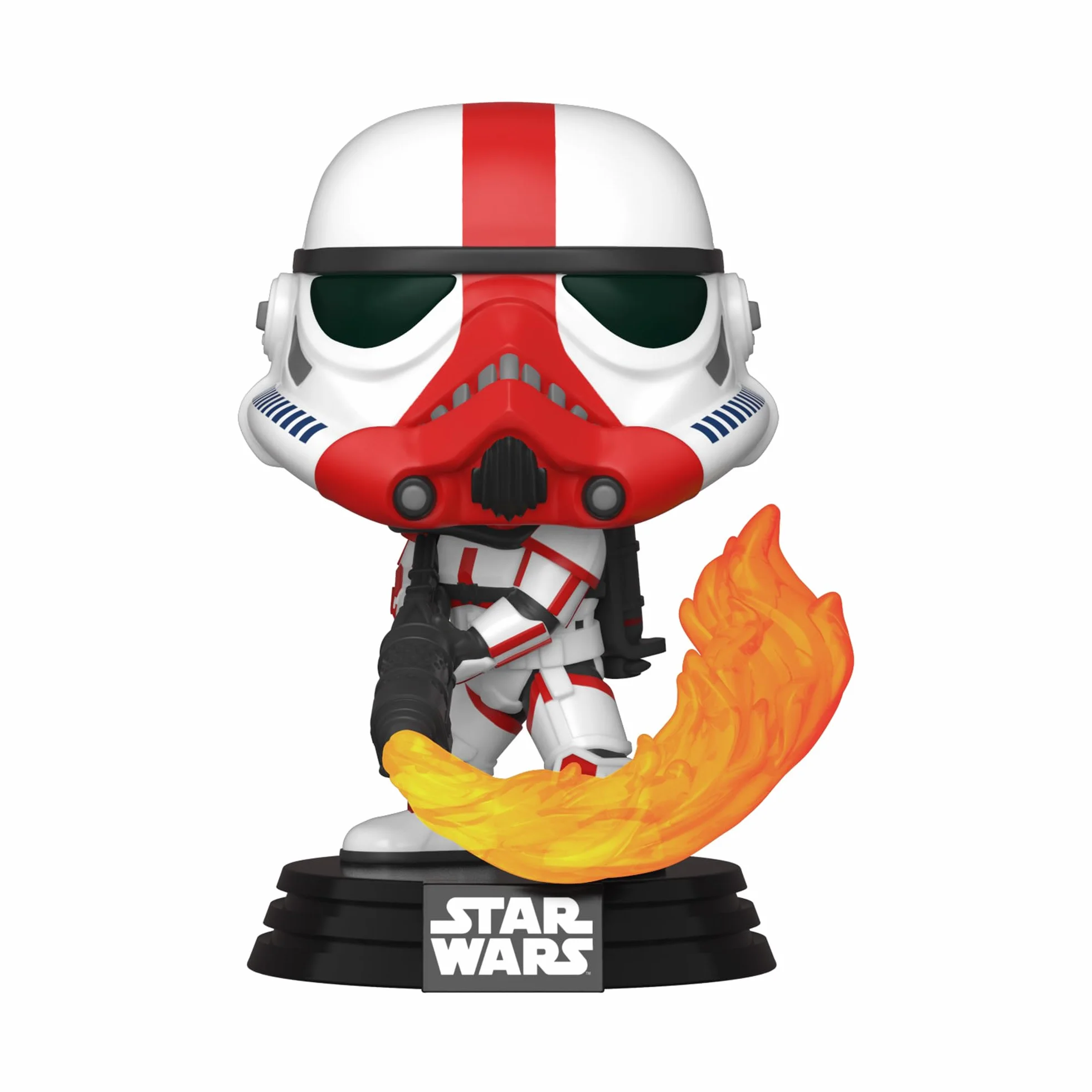 Funko POP! Star Wars: Mandalorianin - Red Stripe - Incinerator Stormtrooper - Star Wars: Mandalorianin - Kolekcjonerska figurka winylowa - Pomysł na prezent - Oficjalny towar