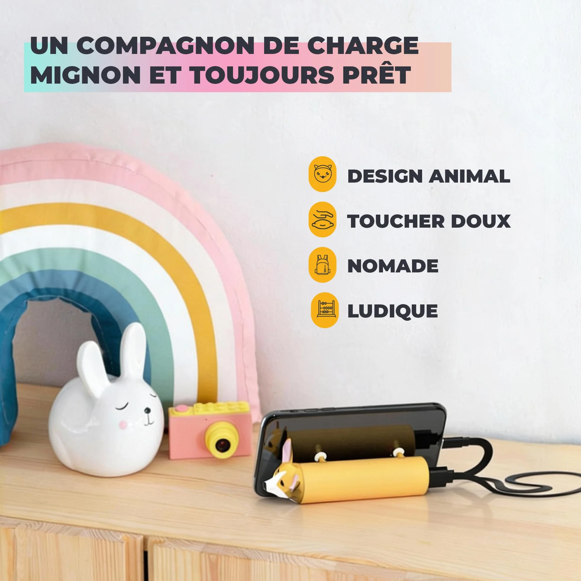 BATTERIE EXTERNE 4800MAH CORGI