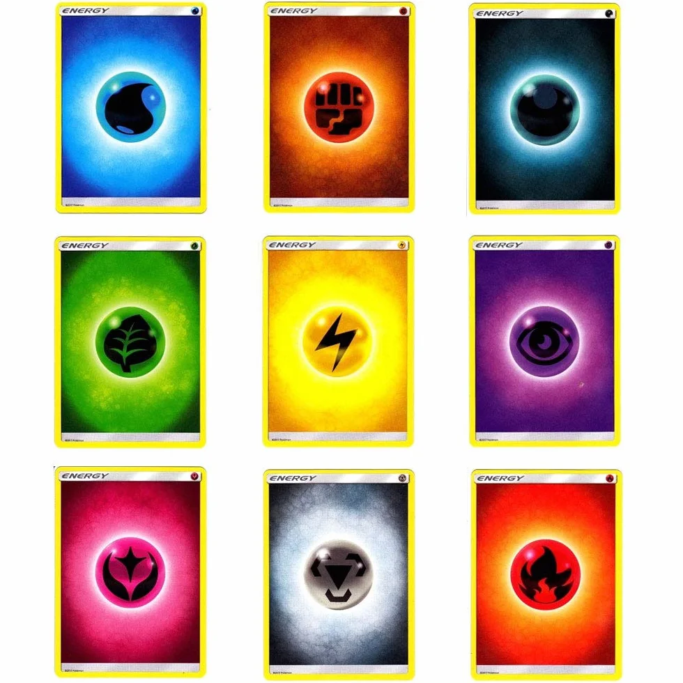 Nintendo 50 Pokemon Energy Karty, losowe, wiele sztuk