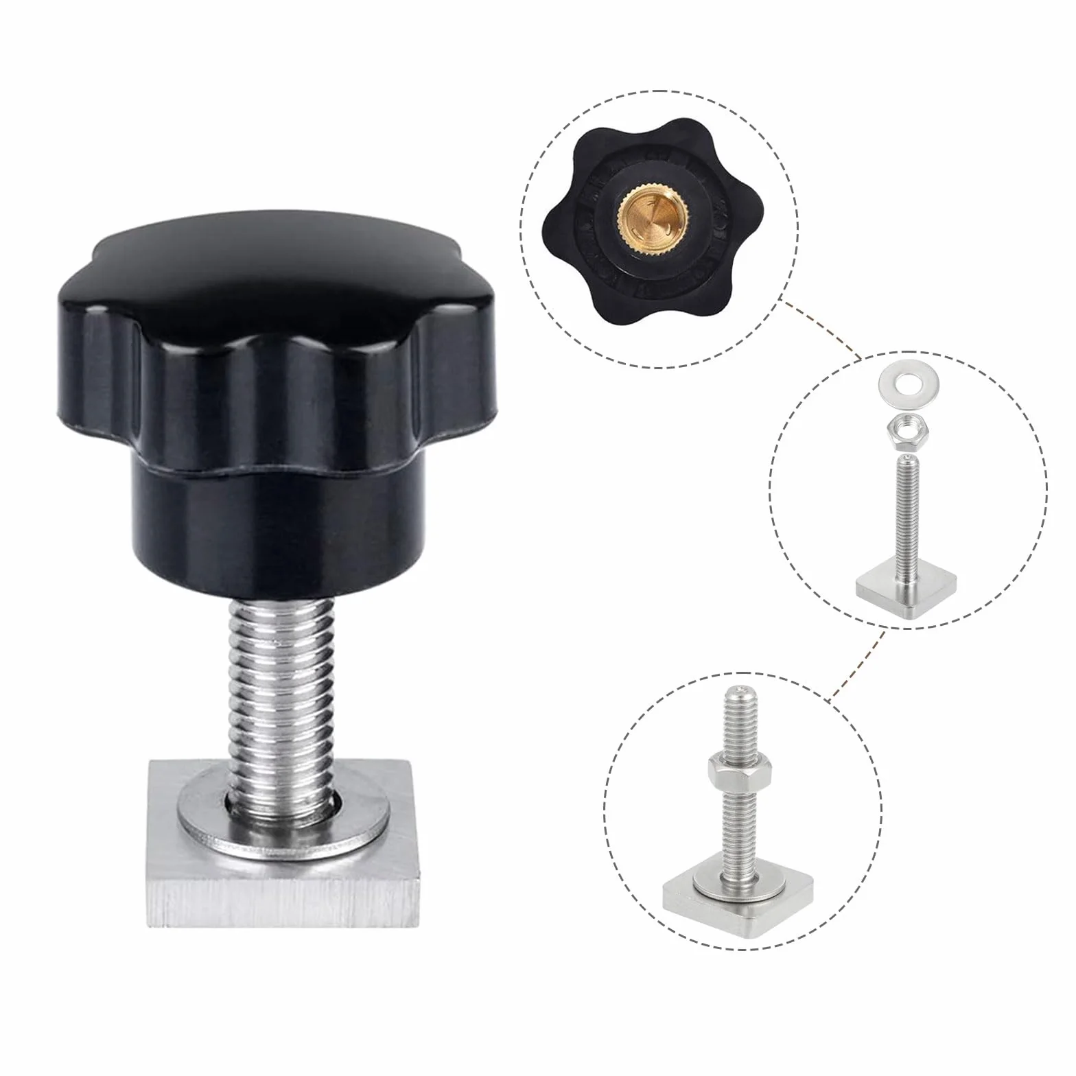 Adapter T Nut M6 do mocowania rowerów boksów dachowych 4 sztuki