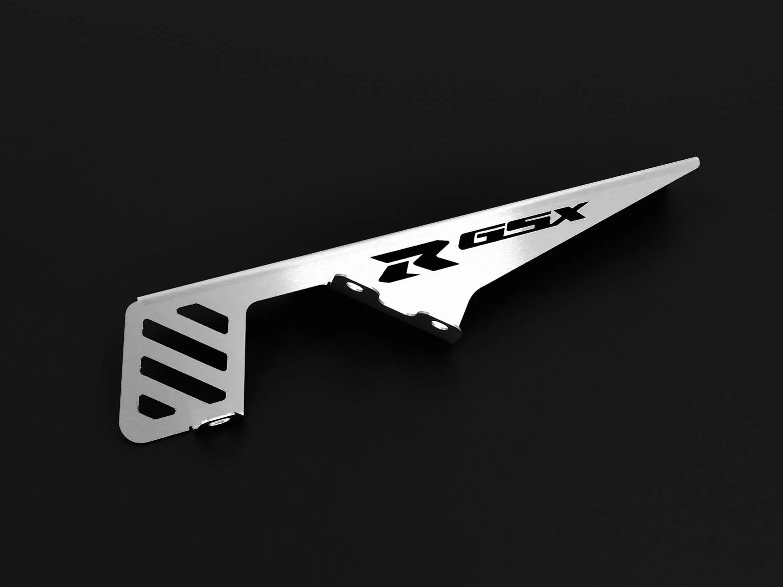 kompatybilny z: Suzuki GSX-R 750 BJ 2000-03 / GSX-R 1000 BJ 2001-04 osłona łańcucha osłona łańcucha logo srebrna IBEX