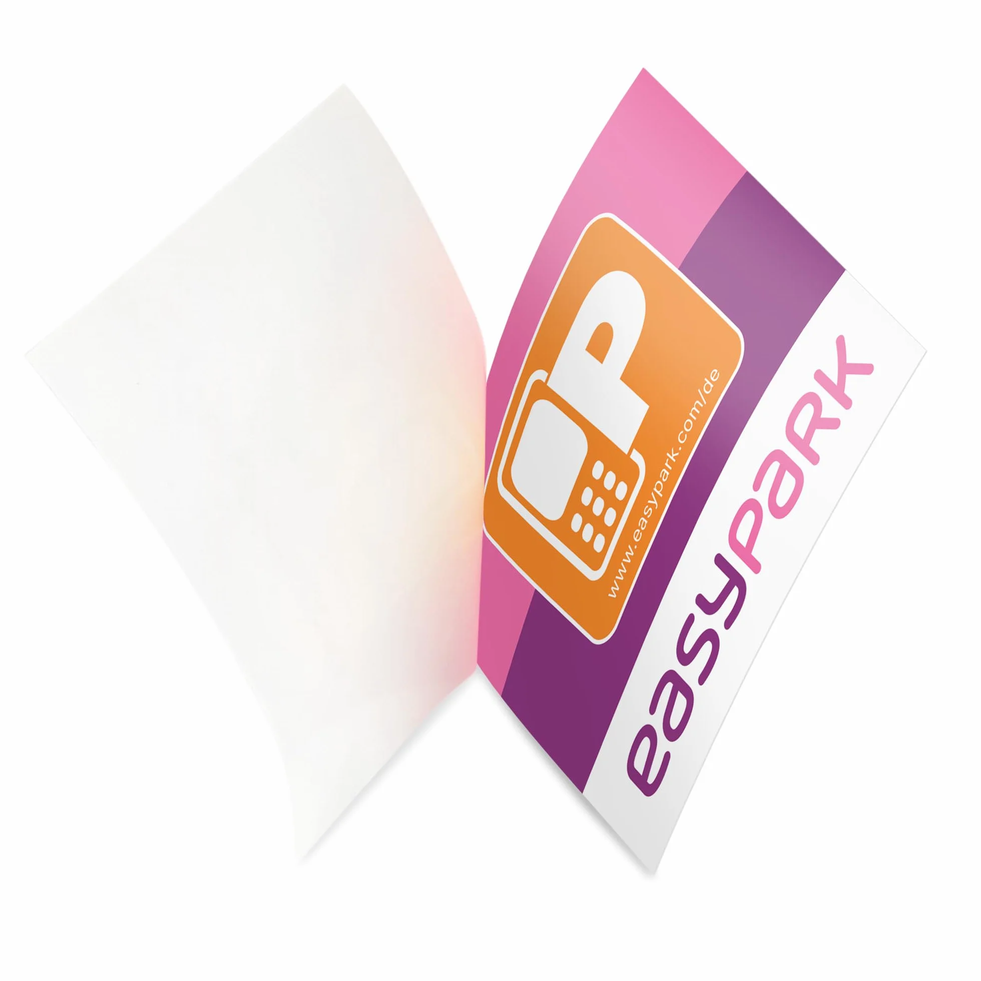 EASYPARK naklejka Easy Park Vignette z aplikacją, naklejka na tylne szkło, mała, bilety samochodowe, parkowanie (6 x 6 cm, ochrona przed promieniowaniem UV, możliwość usunięcia, Made in Germany)