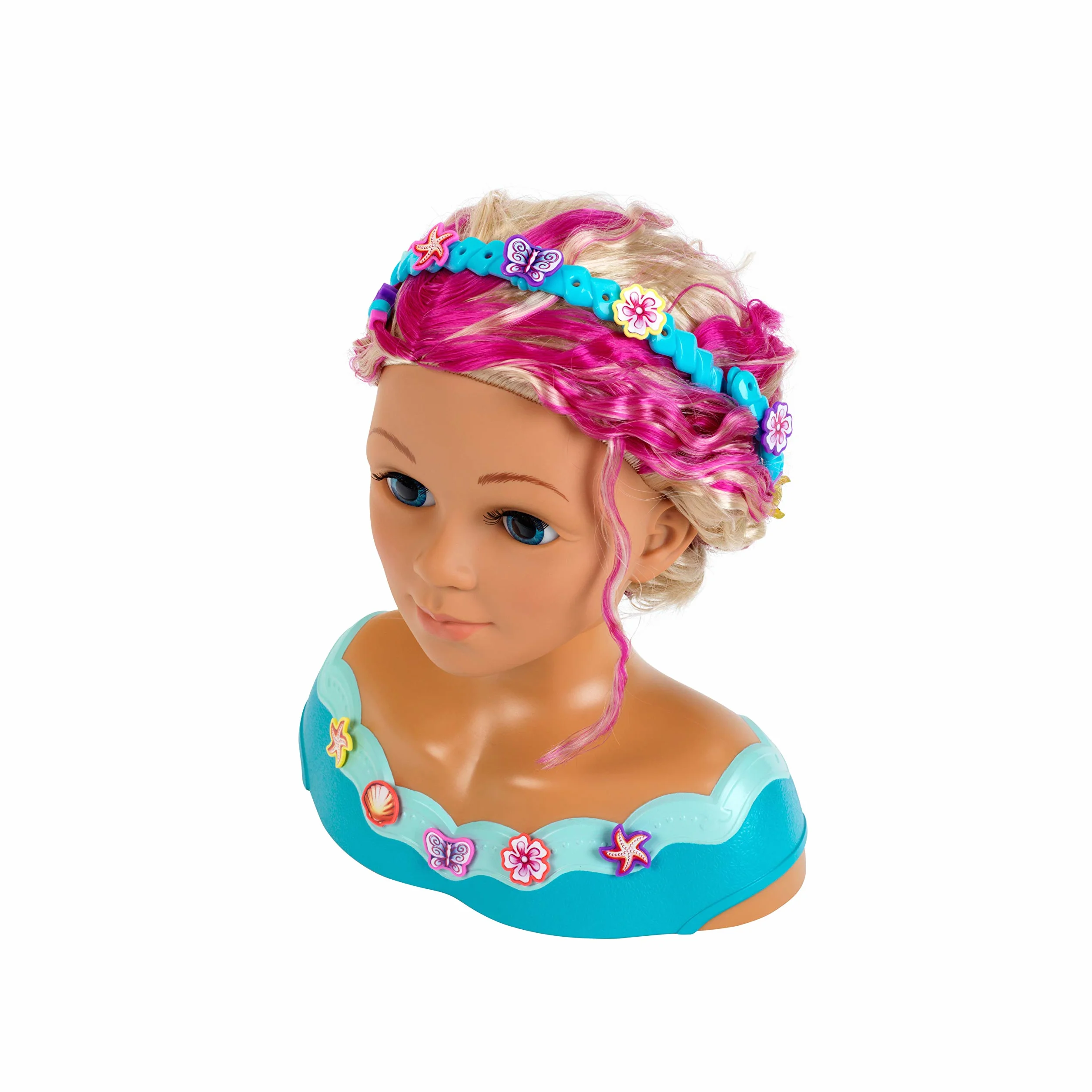 Theo Klein 5398 Princess Coralie make - up and hairdressing head 'Mariella' , With hair Accessories , cosmetics and much more , Toy for Children from 3 Years old