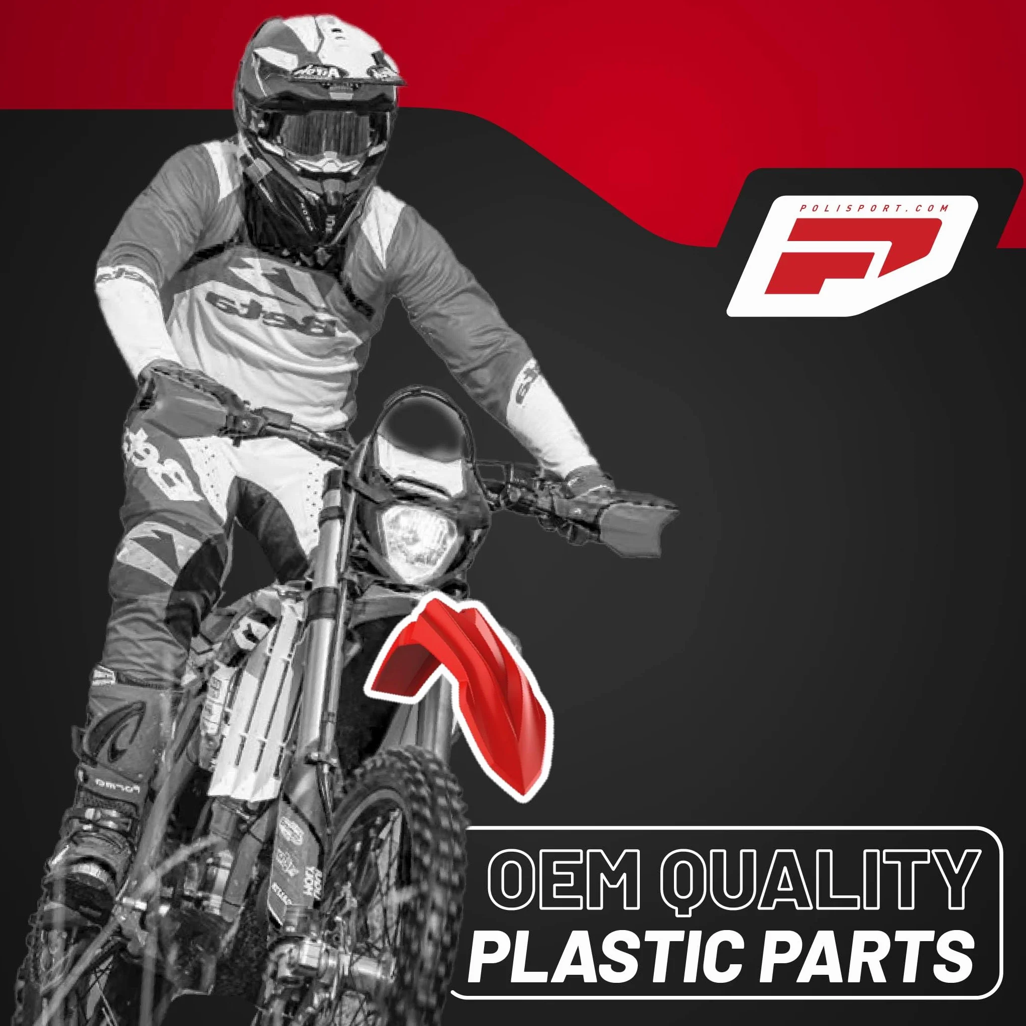POLISPORT Kompletny zestaw z tworzywa sztucznego 91601 do wersji beta RR X-Pro 2025 o idealnym dopasowaniu, jakość OEM i najwyższa wytrzymałość do intensywnego użytkowania w terenie