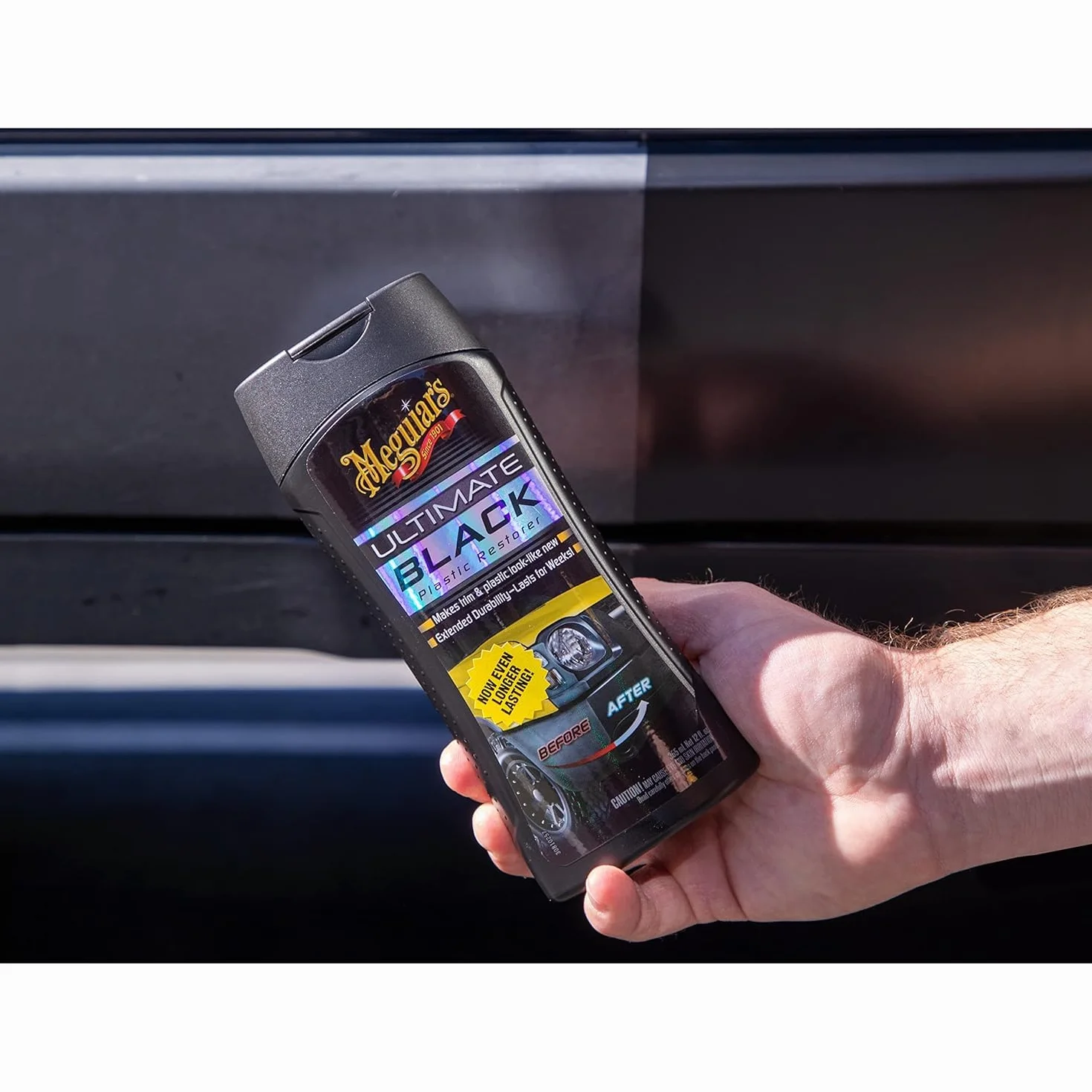 Meguiar's G15812EU Ultimate Black Plastic Restorer środek do pielęgnacji tworzyw sztucznych, 355 ml