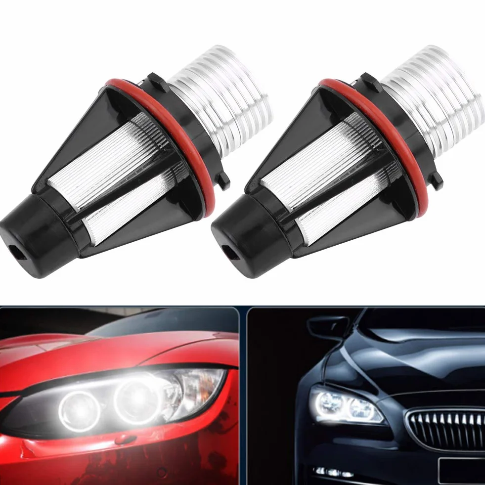 e60 żarówka Anioła, dla BMW Angel Eyes 2 Szt. Samochód Jasny 6000 K 5 W Lampa LED dla E60, E61, E39, E53