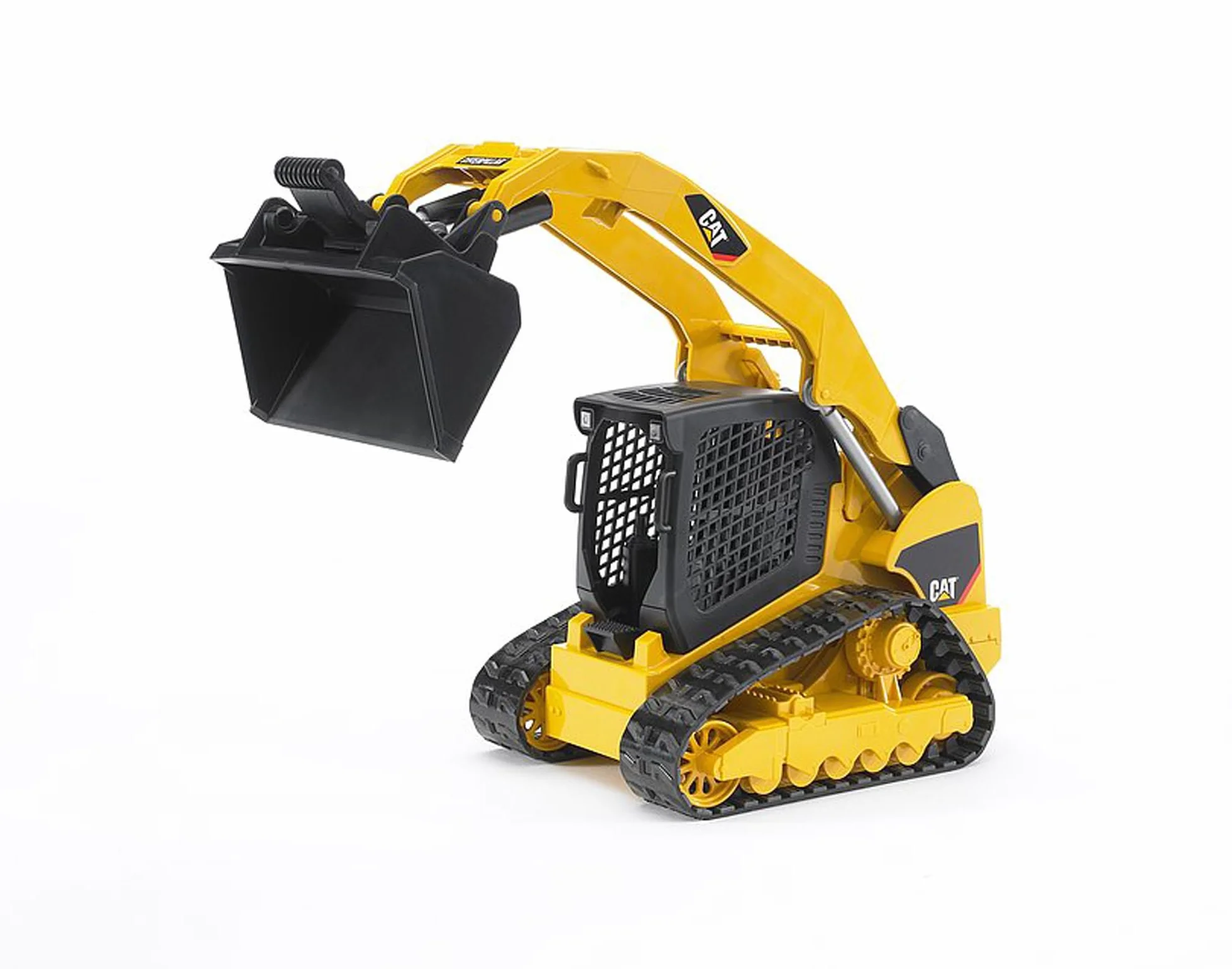 bruder 02136 - Kompaktowa ładowarka gąsienicowa Cat z przednim adapterem - 1:16 Pojazd, Budownictwo, Ładowarka, Zabawka