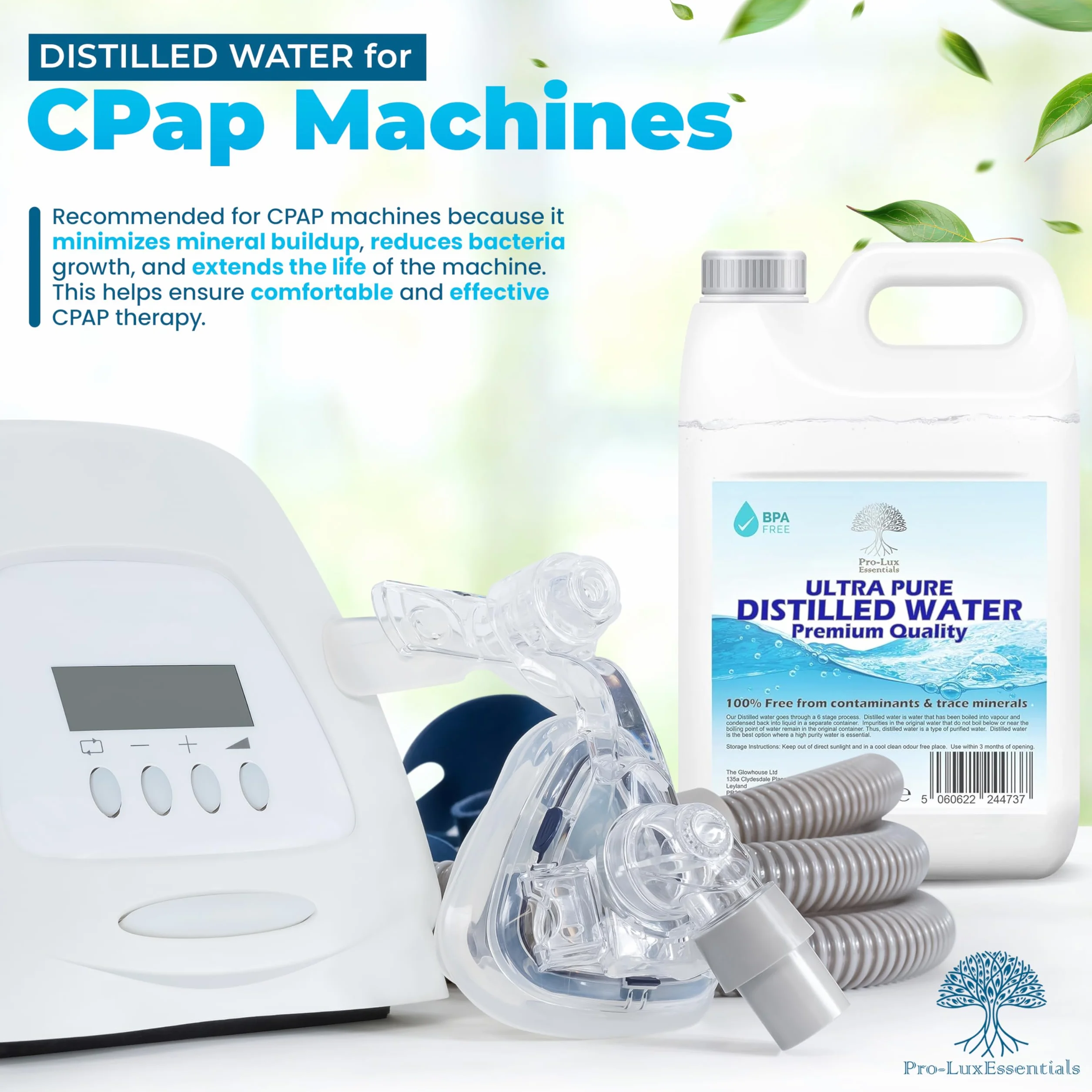 Woda destylowana 10 litrów do CPAP żelazek nawilżaczy